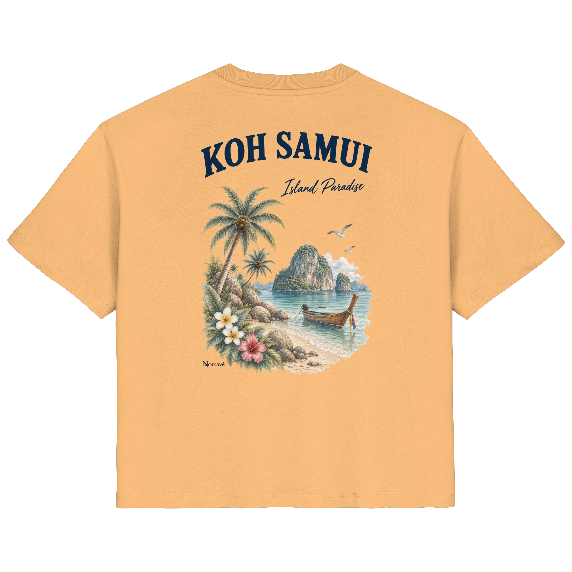 Koh Samui - Island Paradise - Rückenprint  - Ladies Organic Shirt