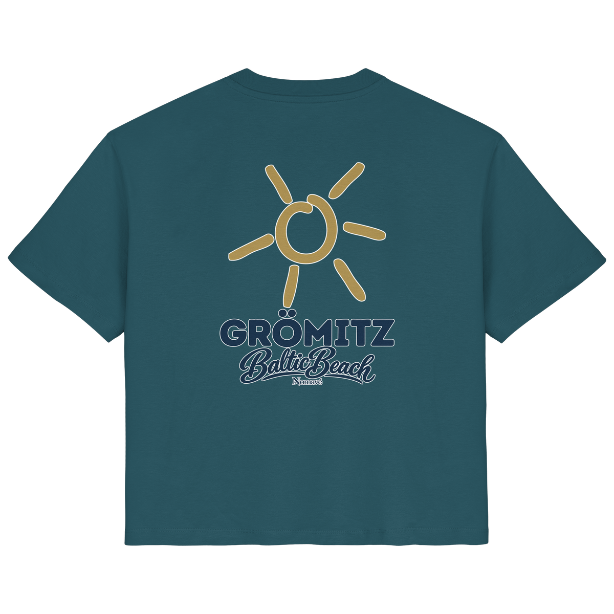 Grömitz Sonne Damen Bio T-Shirt Baltic Beach Rückendruck in Stargazer – Shirtigo-Originalmockup 7
