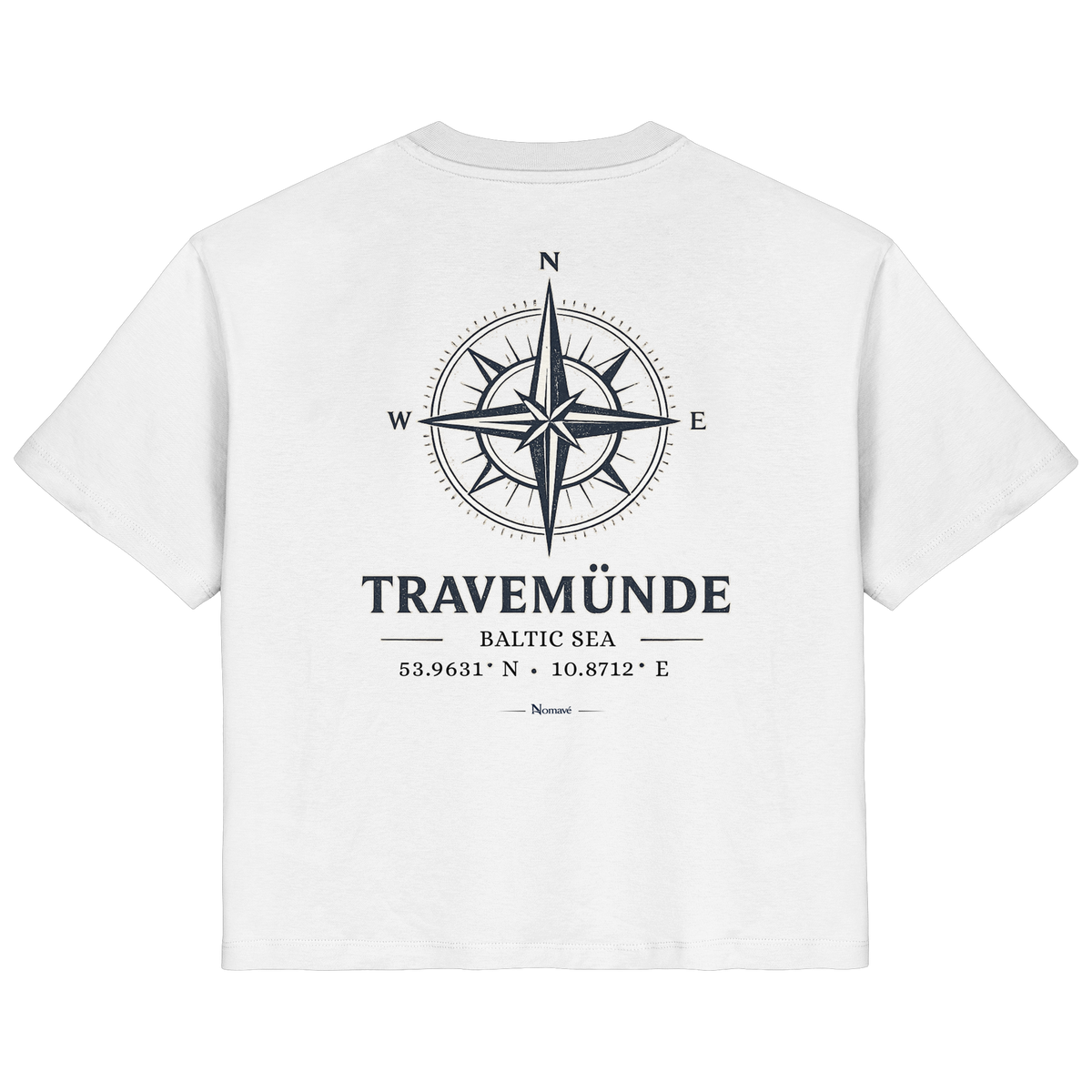 Travemünde Shirt Windrose - Damen Bio Organic Ostsee Shirt