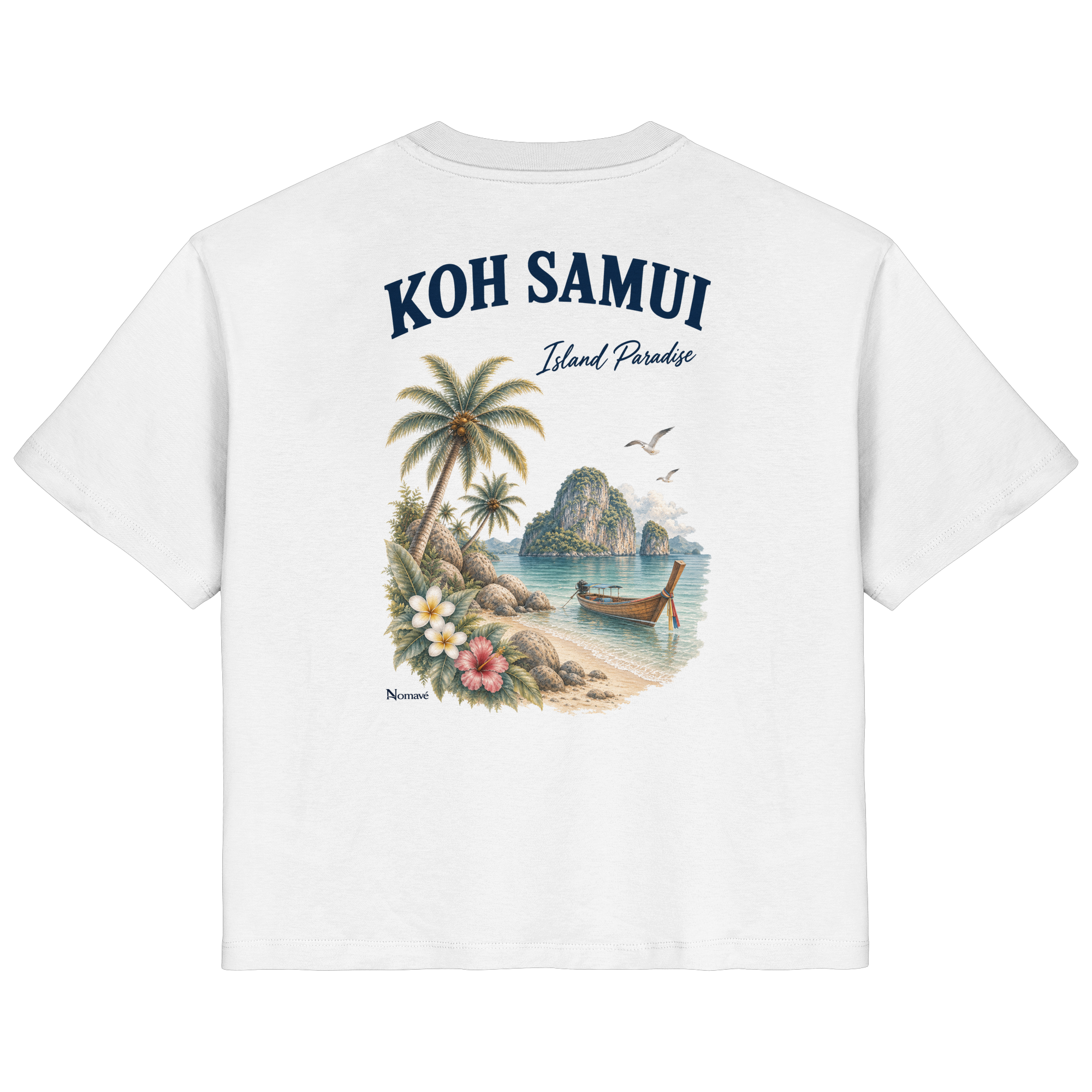Koh Samui - Island Paradise - Rückenprint  - Ladies Organic Shirt