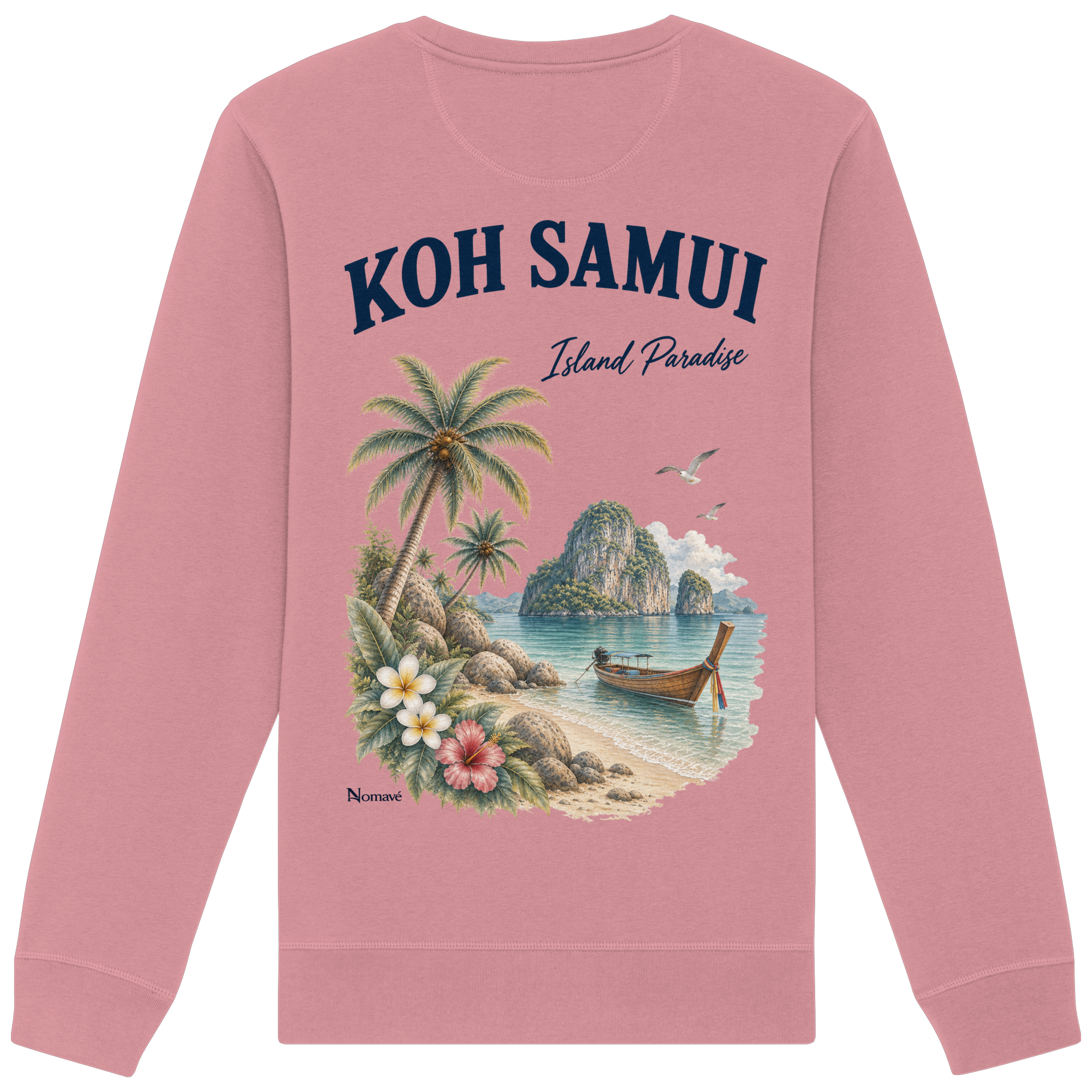 Koh Samui - Island Paradise - Rückenprint  - Organic Basic Unisex Sweatshirt