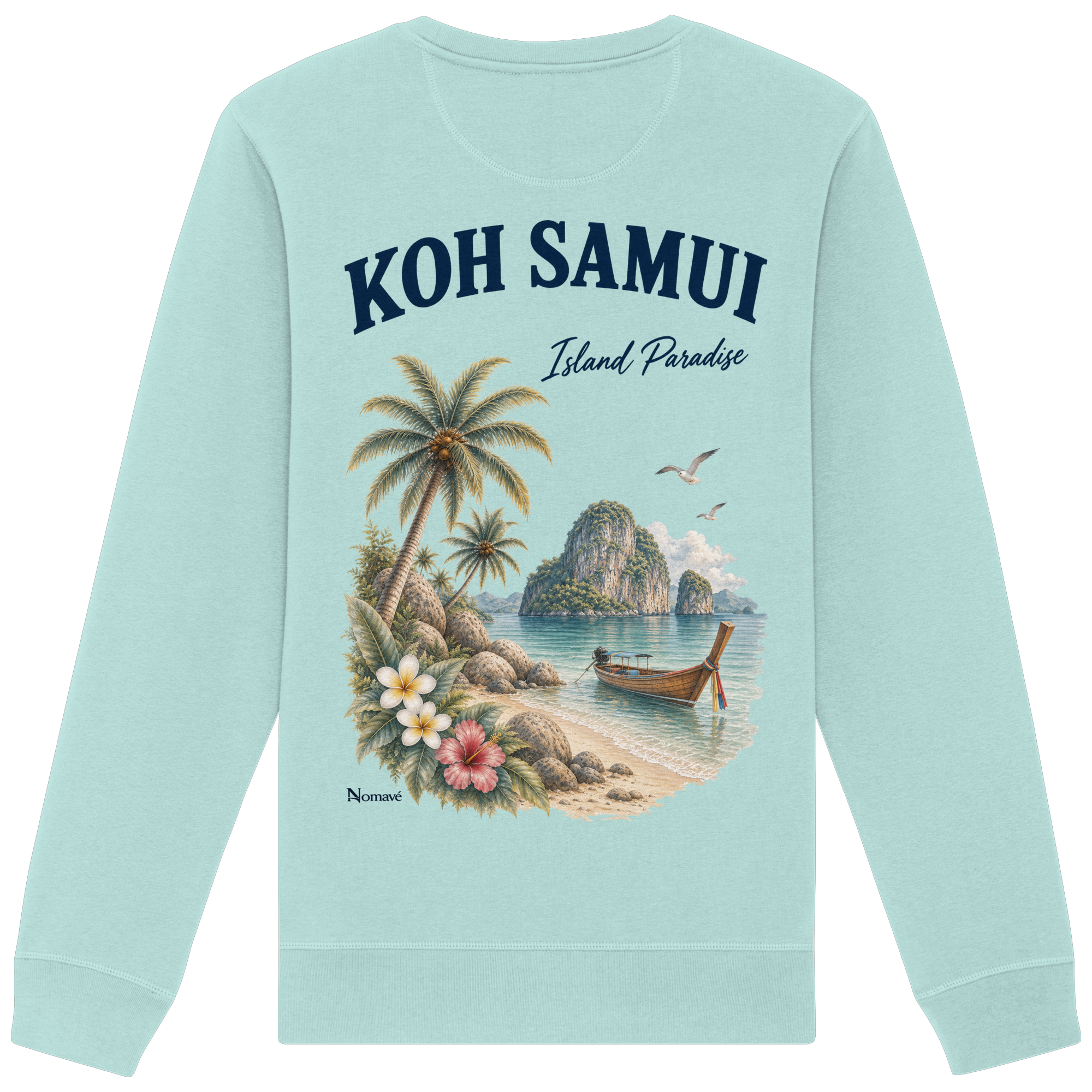 Koh Samui - Island Paradise - Rückenprint  - Organic Basic Unisex Sweatshirt