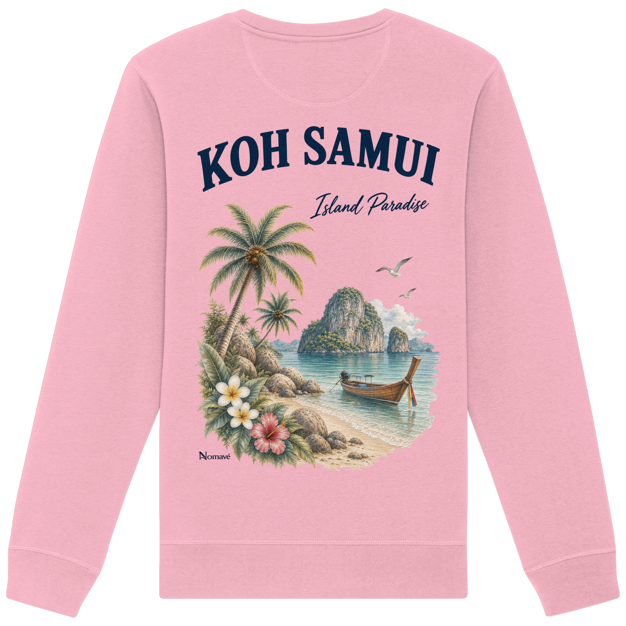 Koh Samui - Island Paradise - Rückenprint  - Organic Basic Unisex Sweatshirt