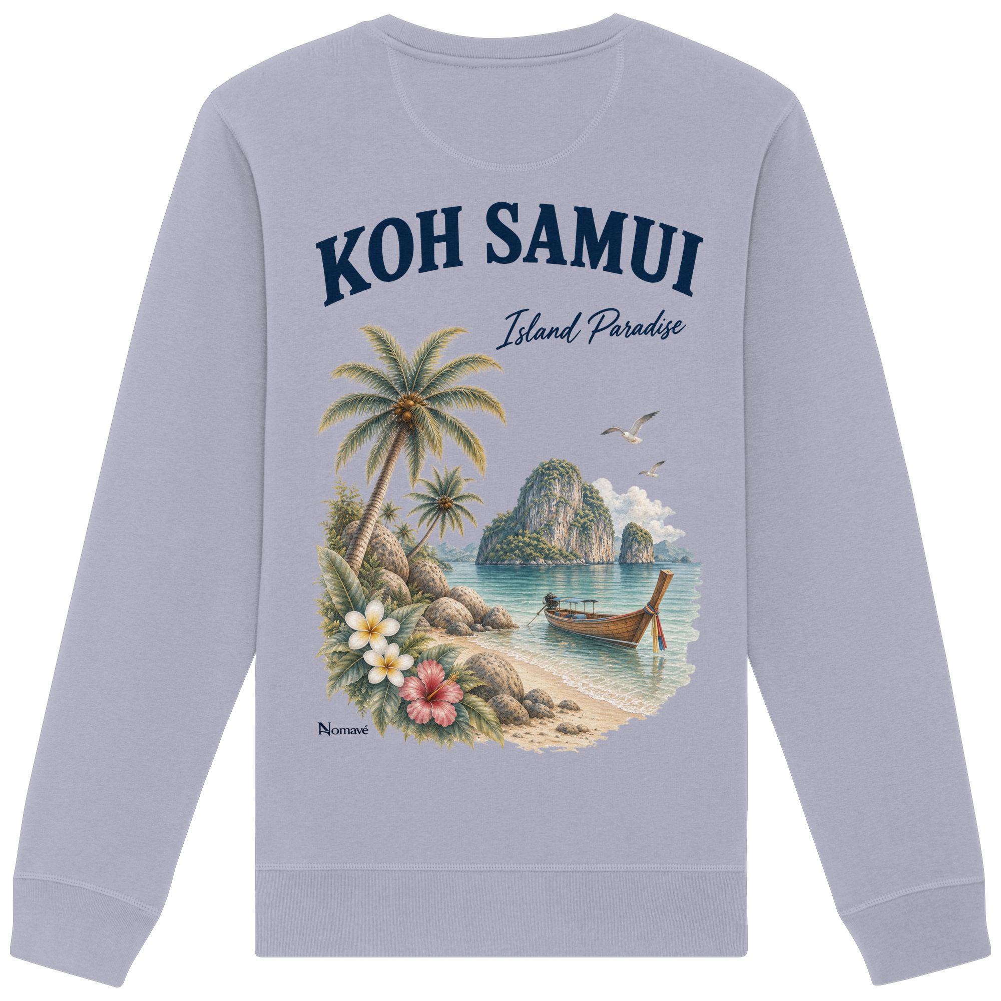 Koh Samui - Island Paradise - Rückenprint  - Organic Basic Unisex Sweatshirt