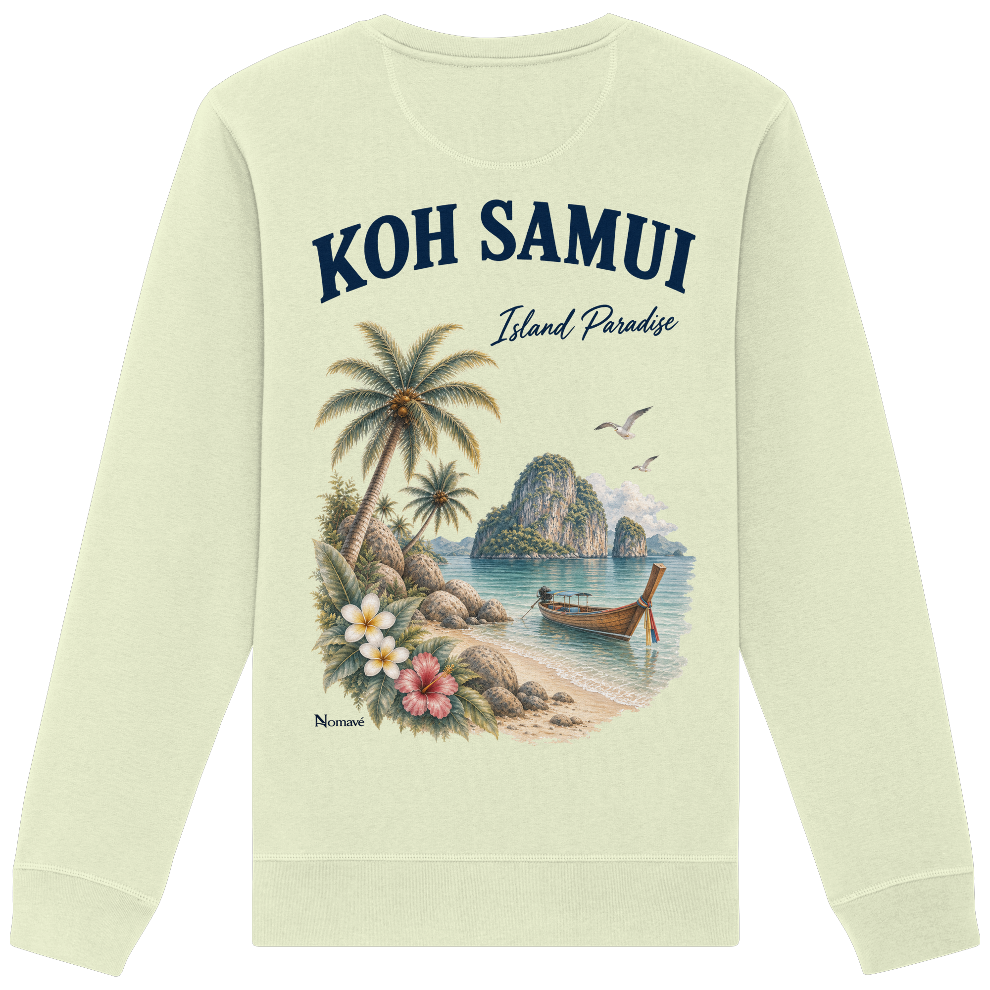 Koh Samui - Island Paradise - Rückenprint  - Organic Basic Unisex Sweatshirt