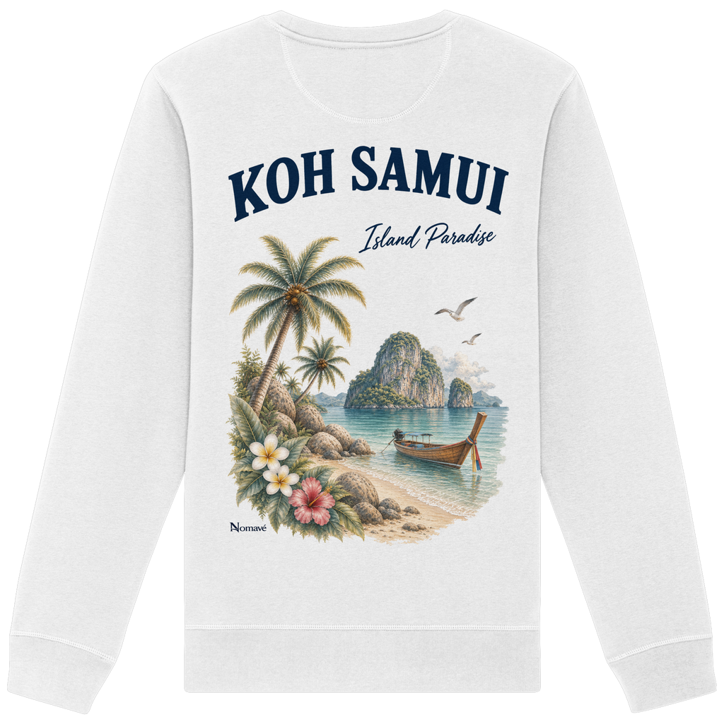 Koh Samui - Island Paradise - Rückenprint  - Bio Basic Unisex Sweatshirt