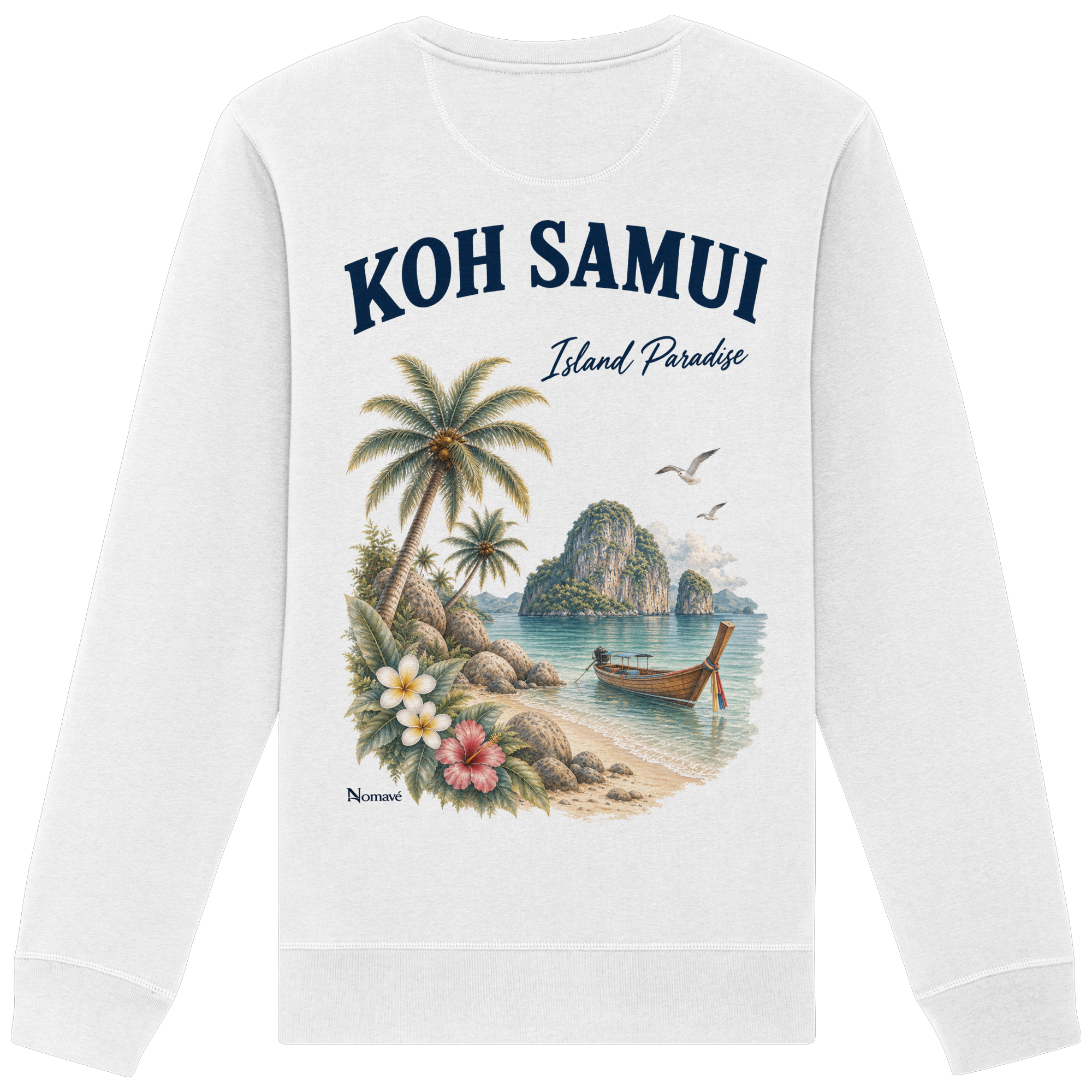 Koh Samui - Island Paradise - Rückenprint  - Organic Basic Unisex Sweatshirt
