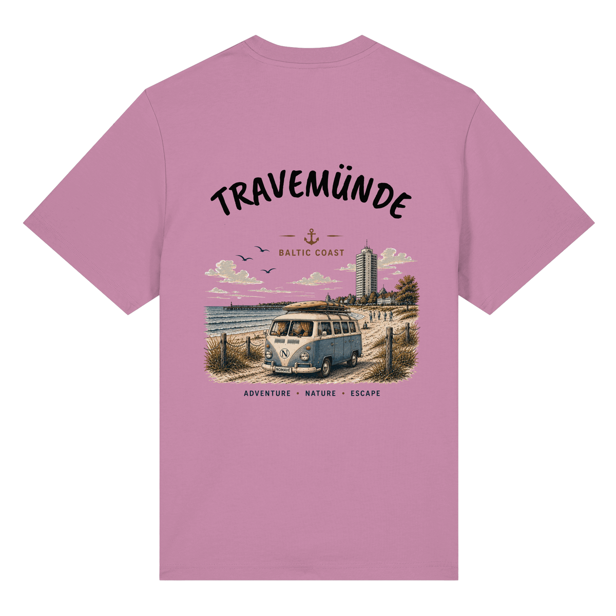 Travemünde_Bulli_Backprint - Bio-Heavy Shirt