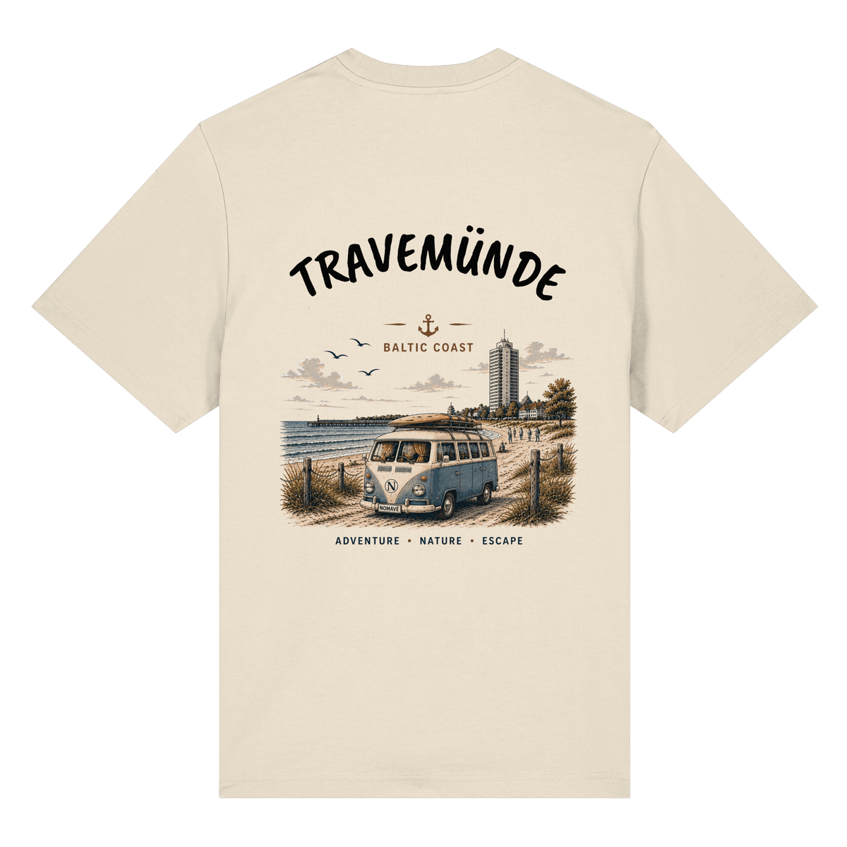 Travemünde_Bulli_Backprint - Bio-Heavy Shirt