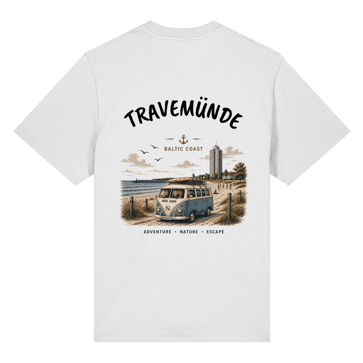 Travemünde_Bulli_Backprint - Bio-Heavy Shirt