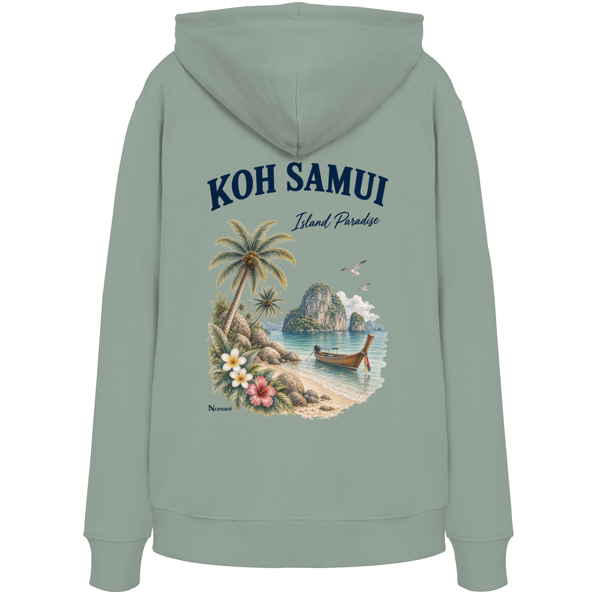 Koh Samui - Island Paradise - Rückenprint  - Organic Hoodie