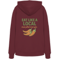 Eat Like a Local – Thai Food Design | „mai phet mai gin“ Chili Design - Rückseite bedruckt - Organic Hoodie