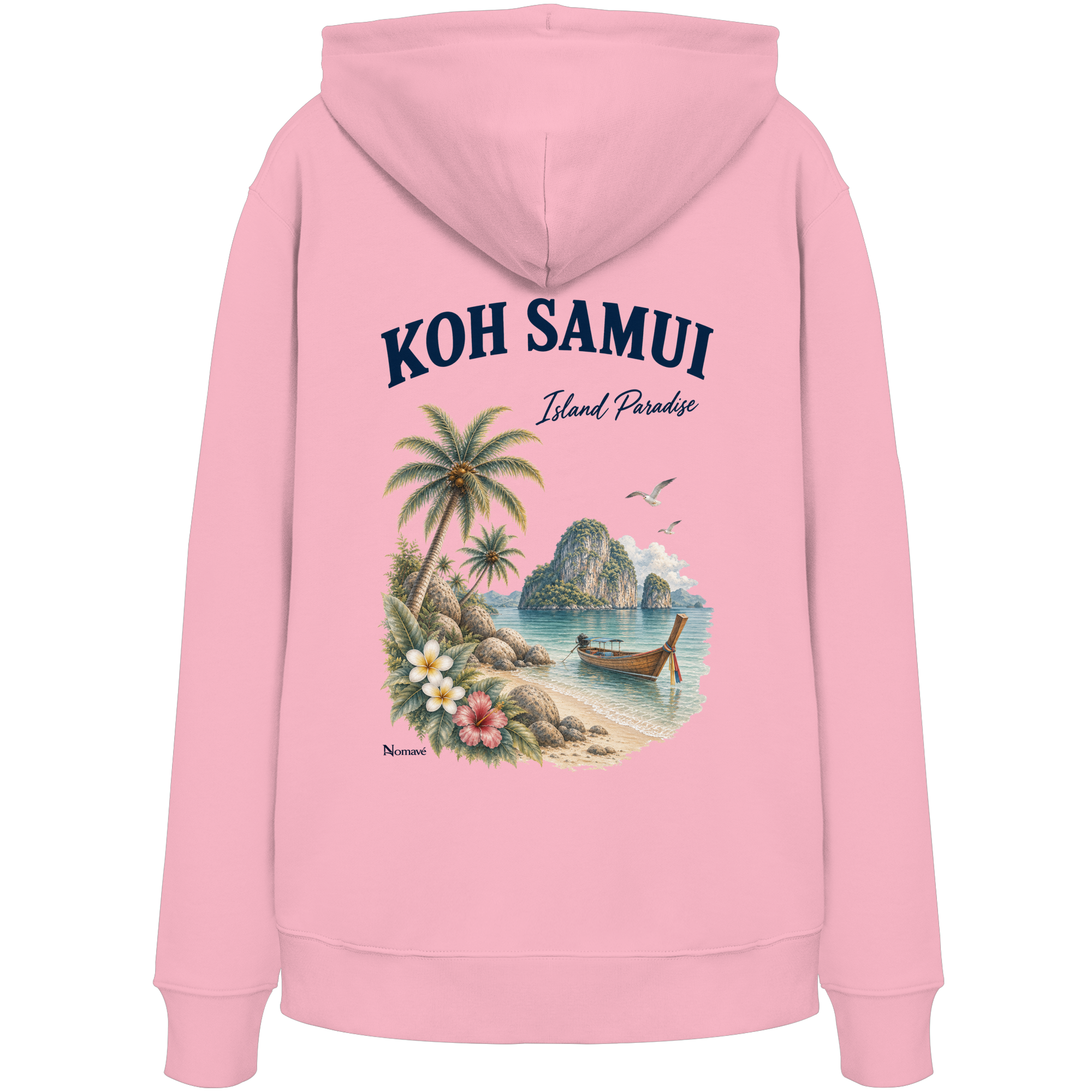 Koh Samui - Island Paradise - Rückenprint  - Organic Hoodie