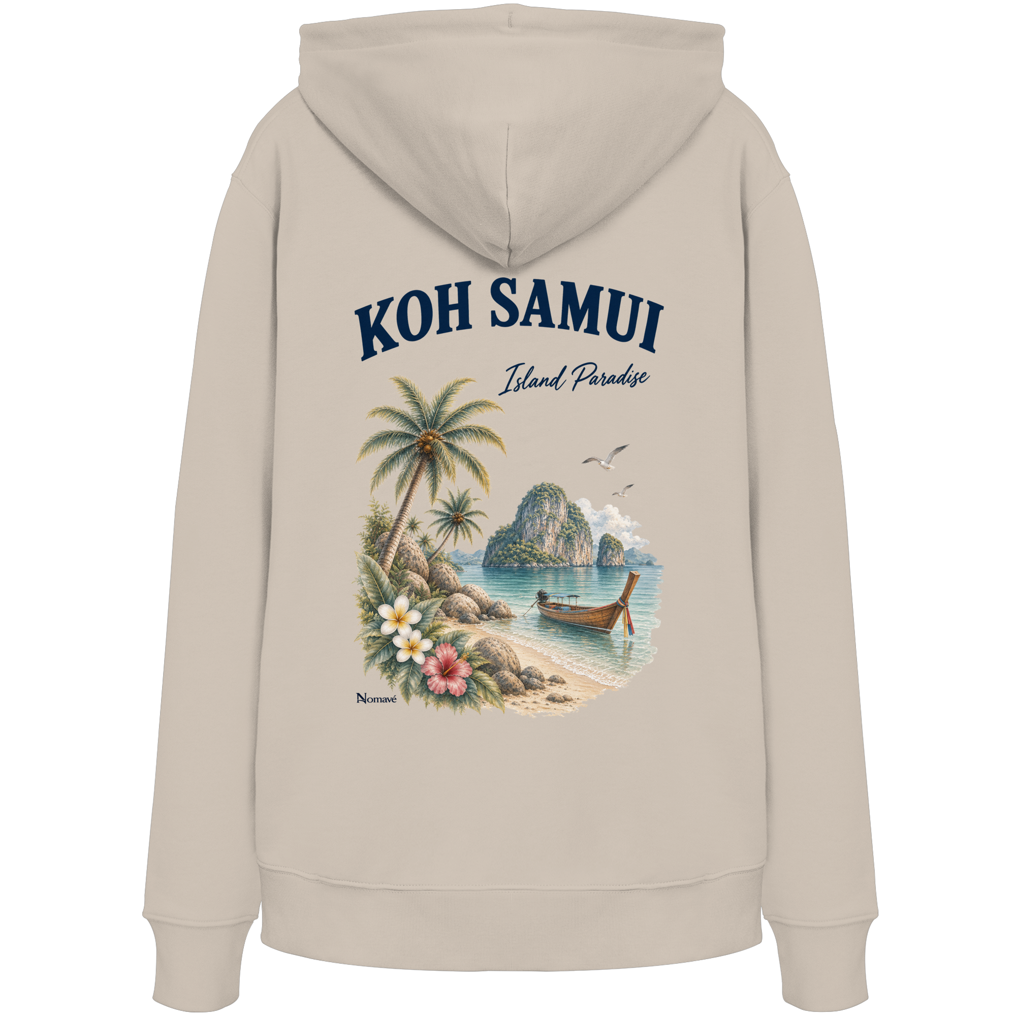 Koh Samui - Island Paradise - Rückenprint  - Organic Hoodie