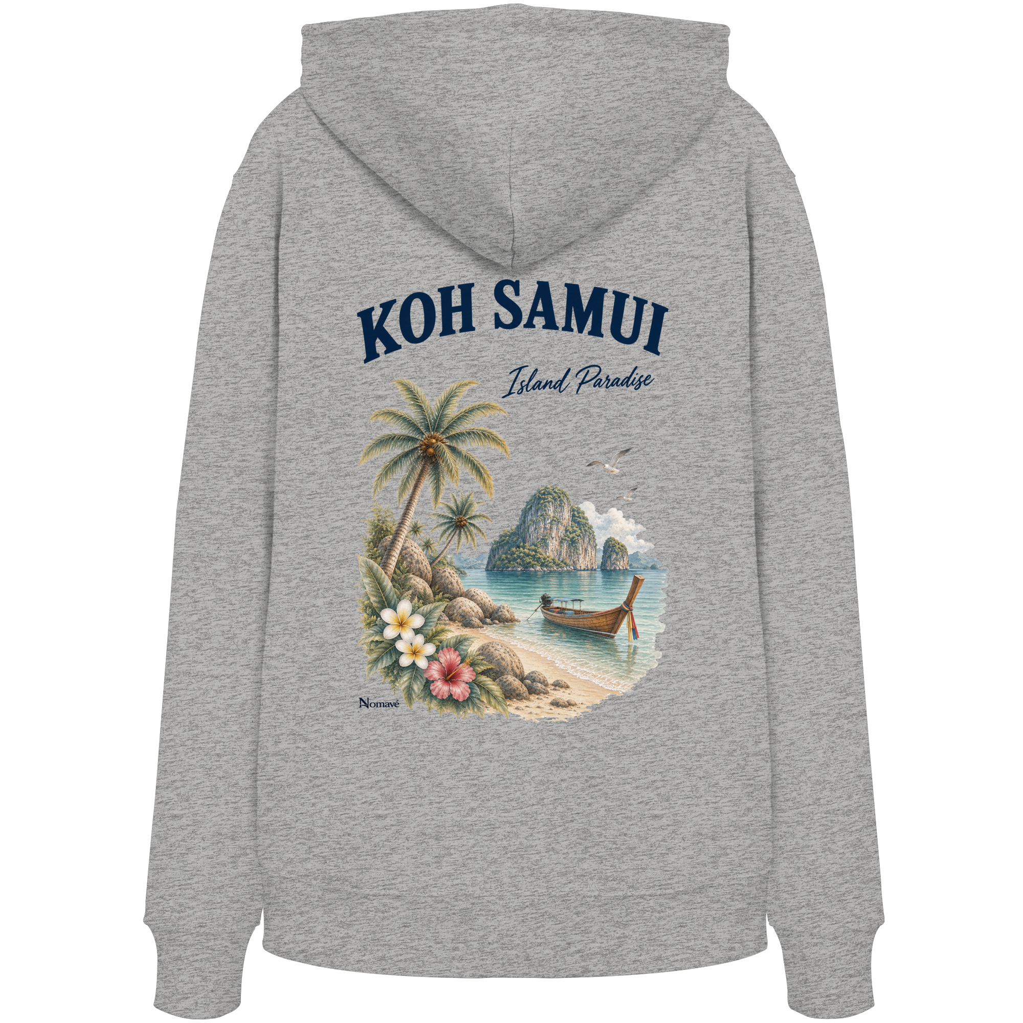 Koh Samui - Island Paradise - Rückenprint  - Organic Hoodie