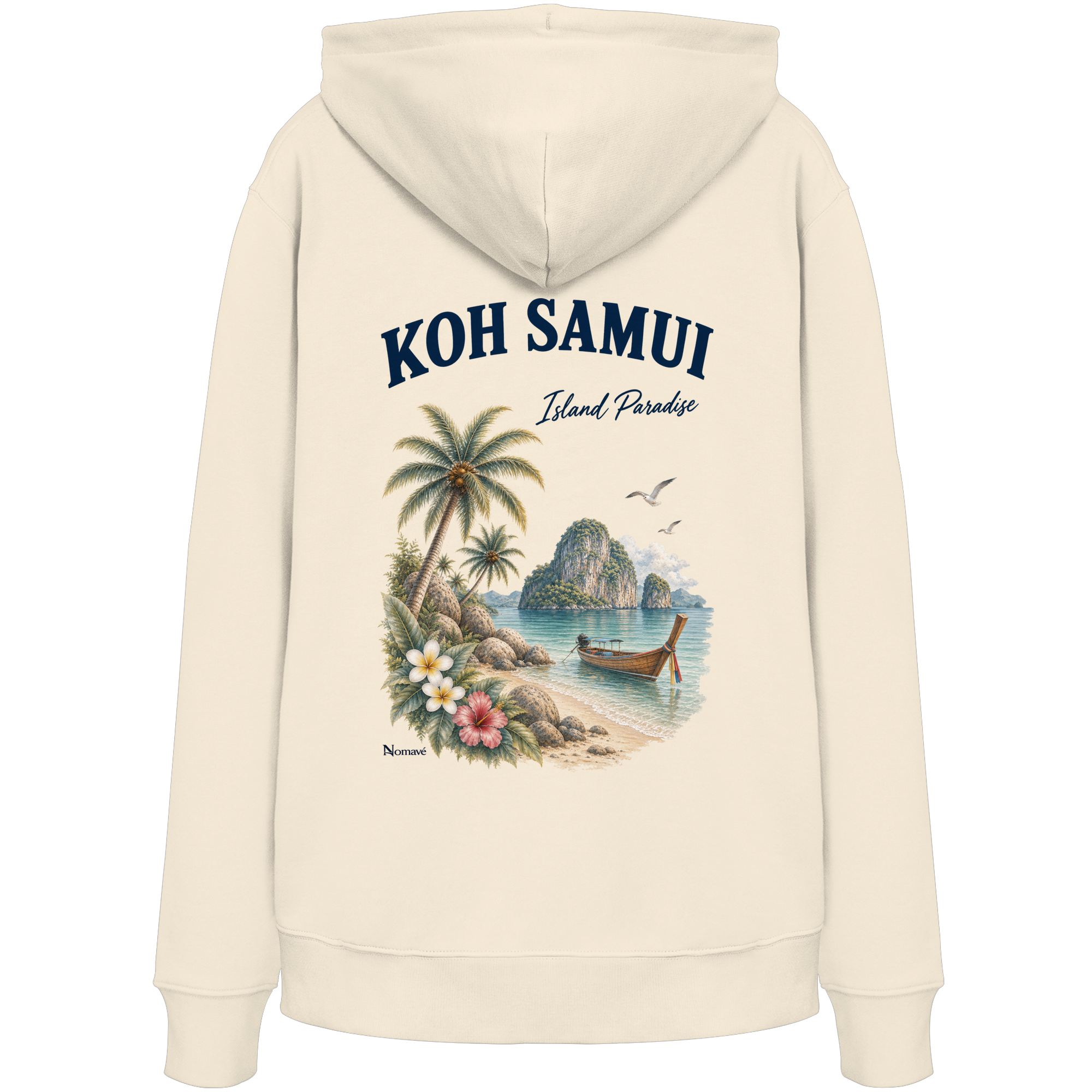 Koh Samui - Island Paradise - Rückenprint  - Organic Hoodie