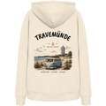 Travemünde Bulli Rückenprint – Bio Hoodie mit Küstenmotiv - Kapuzenpullover