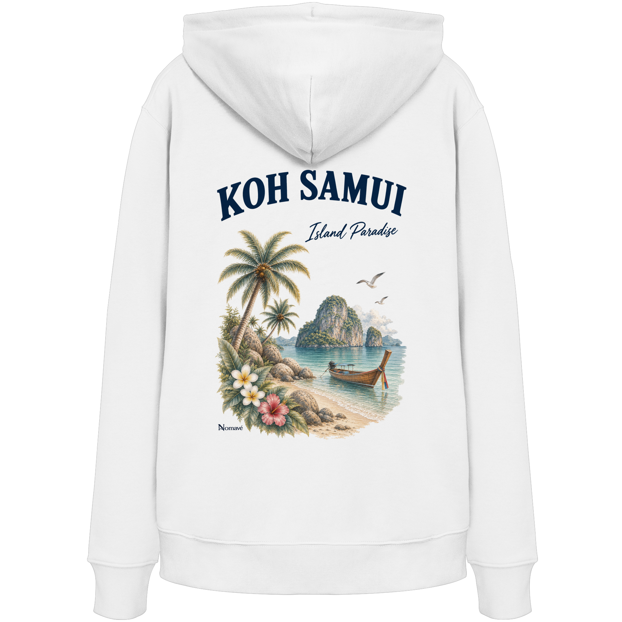 Koh Samui - Island Paradise - Rückenprint  - Organic Hoodie