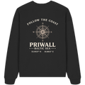 Priwall – Follow the Coast – Dark Edition – Bio Oversize Sweatshirt – Backprint