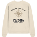 Priwall – Follow the Coast – Light Edition – Bio Oversize Sweatshirt – Backprint