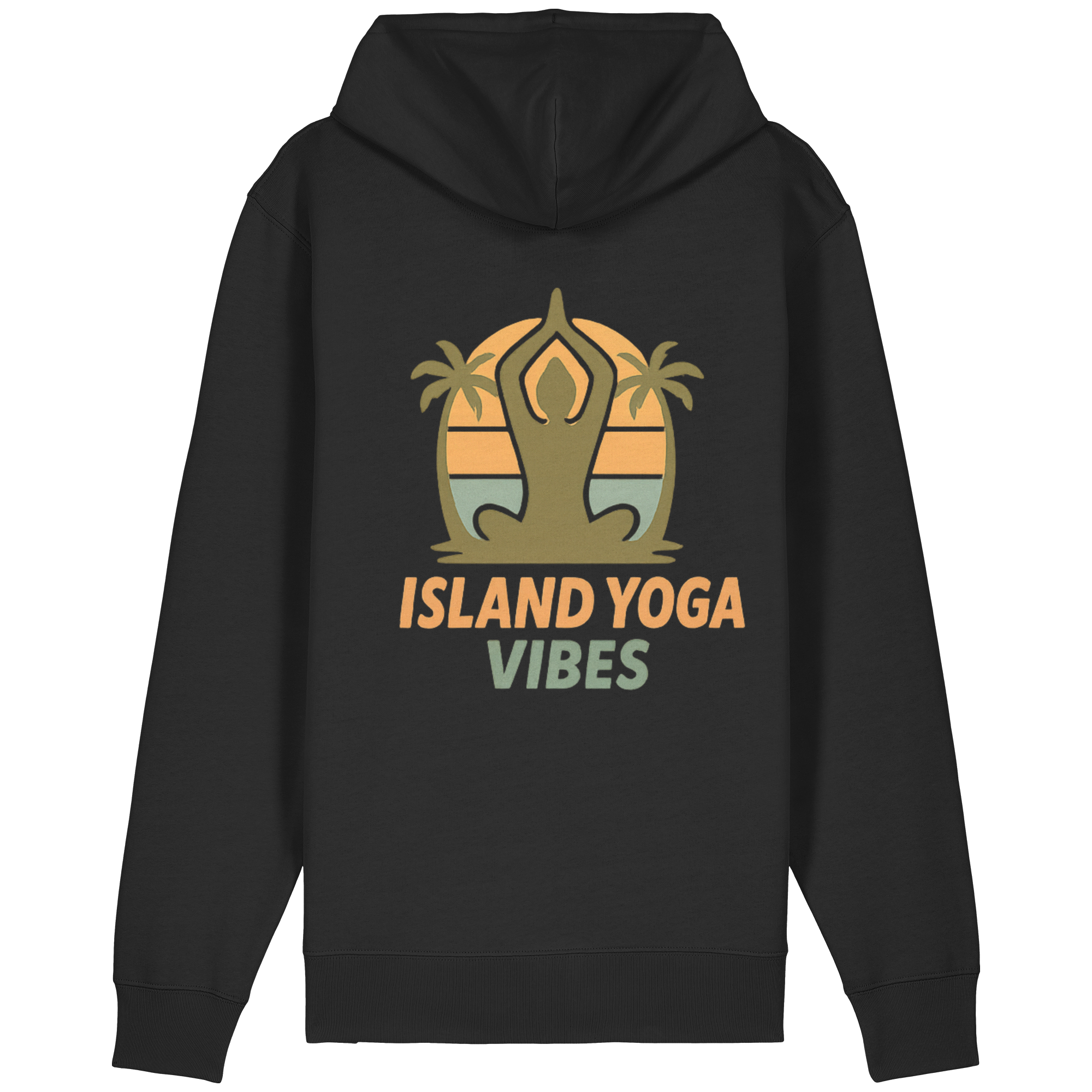 Island Yoga Vibes – Sunset Yoga Design | Tropical Meditation - Organic Relaxed Zipper