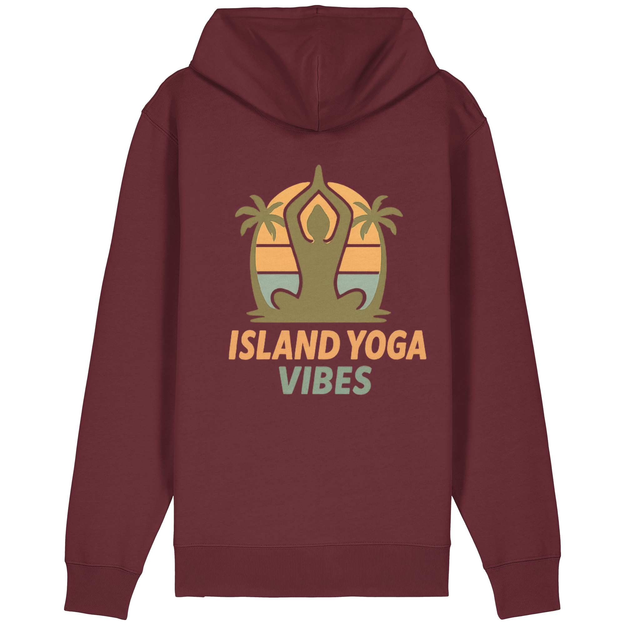 Island Yoga Vibes – Sunset Yoga Design | Tropical Meditation - Organic Relaxed Zipper