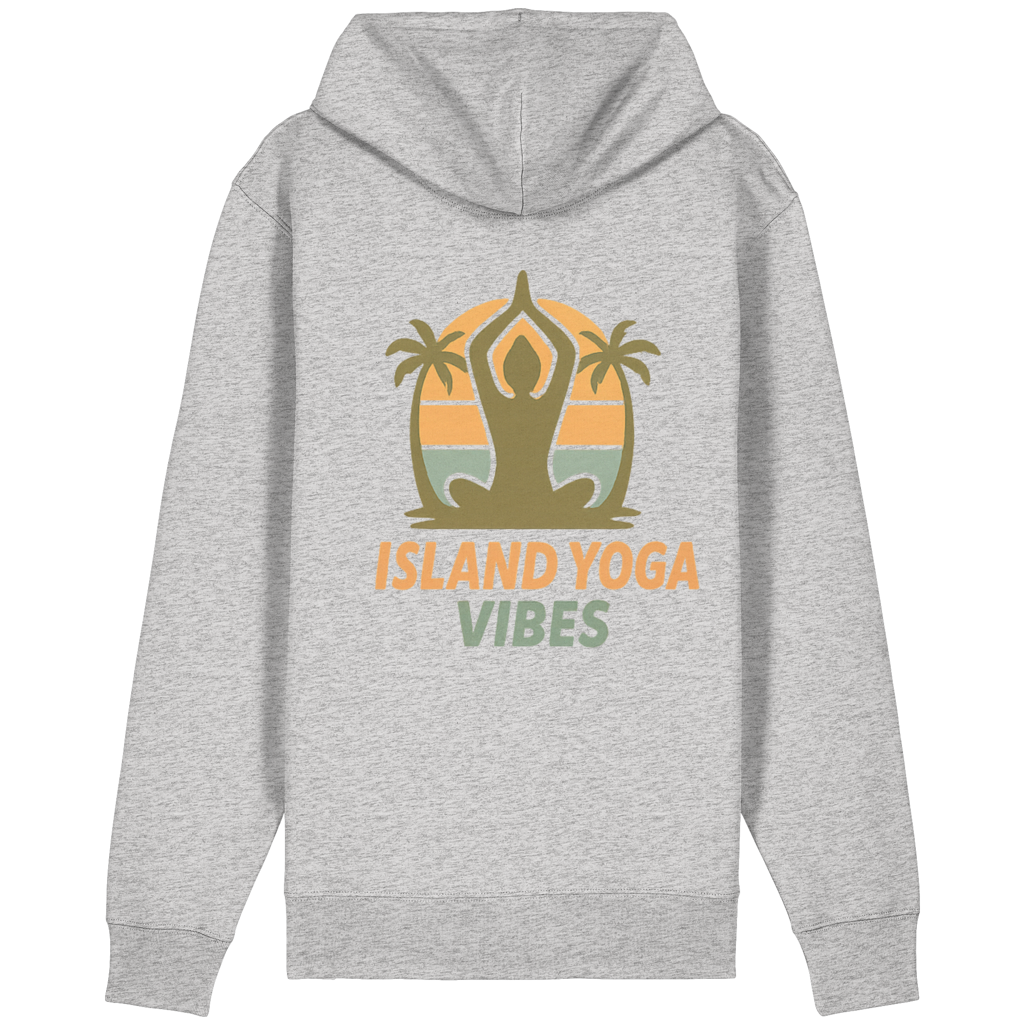 Island Yoga Vibes – Sunset Yoga Design | Tropical Meditation - Organic Relaxed Zipper