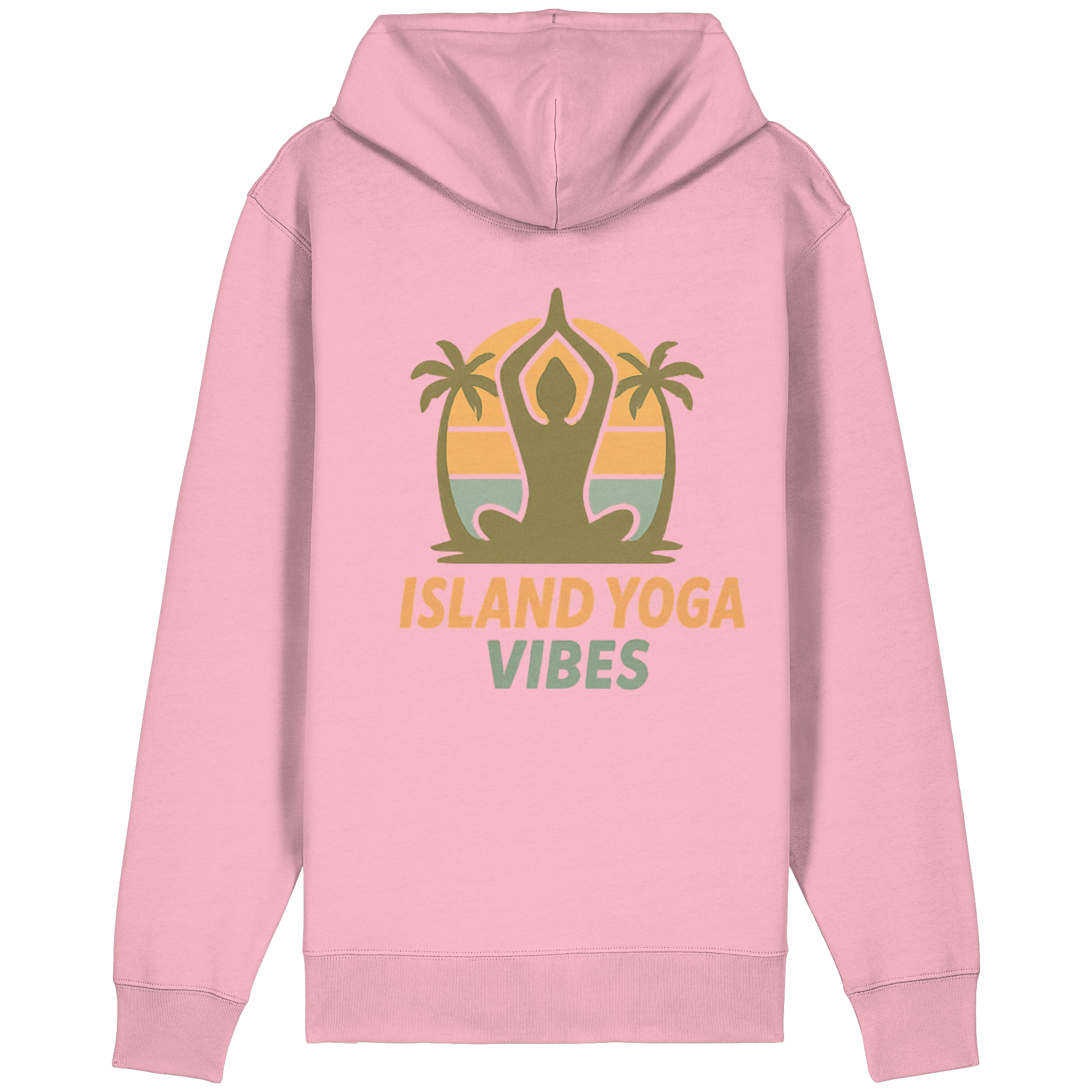 Island Yoga Vibes – Sunset Yoga Design | Tropical Meditation - Organic Relaxed Zipper