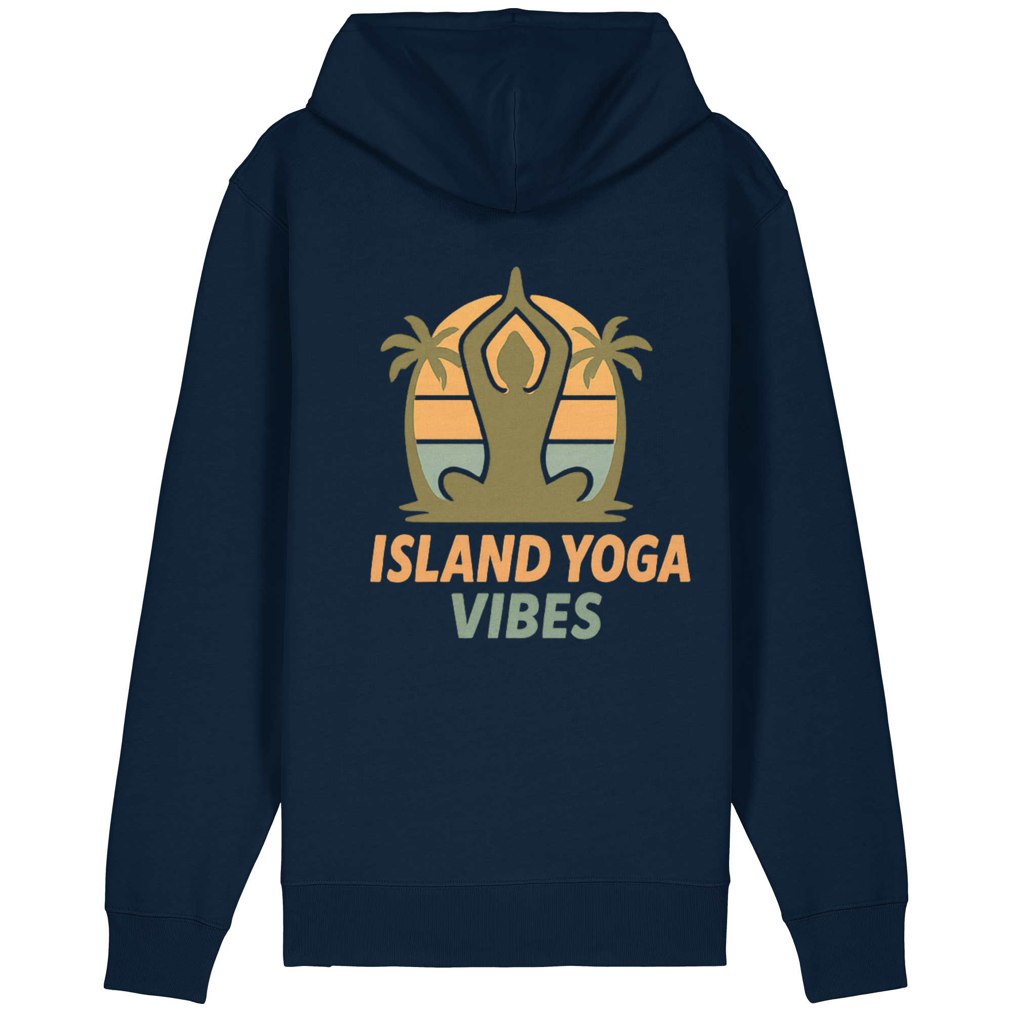 Island Yoga Vibes – Sunset Yoga Design | Tropical Meditation - Organic Relaxed Zipper