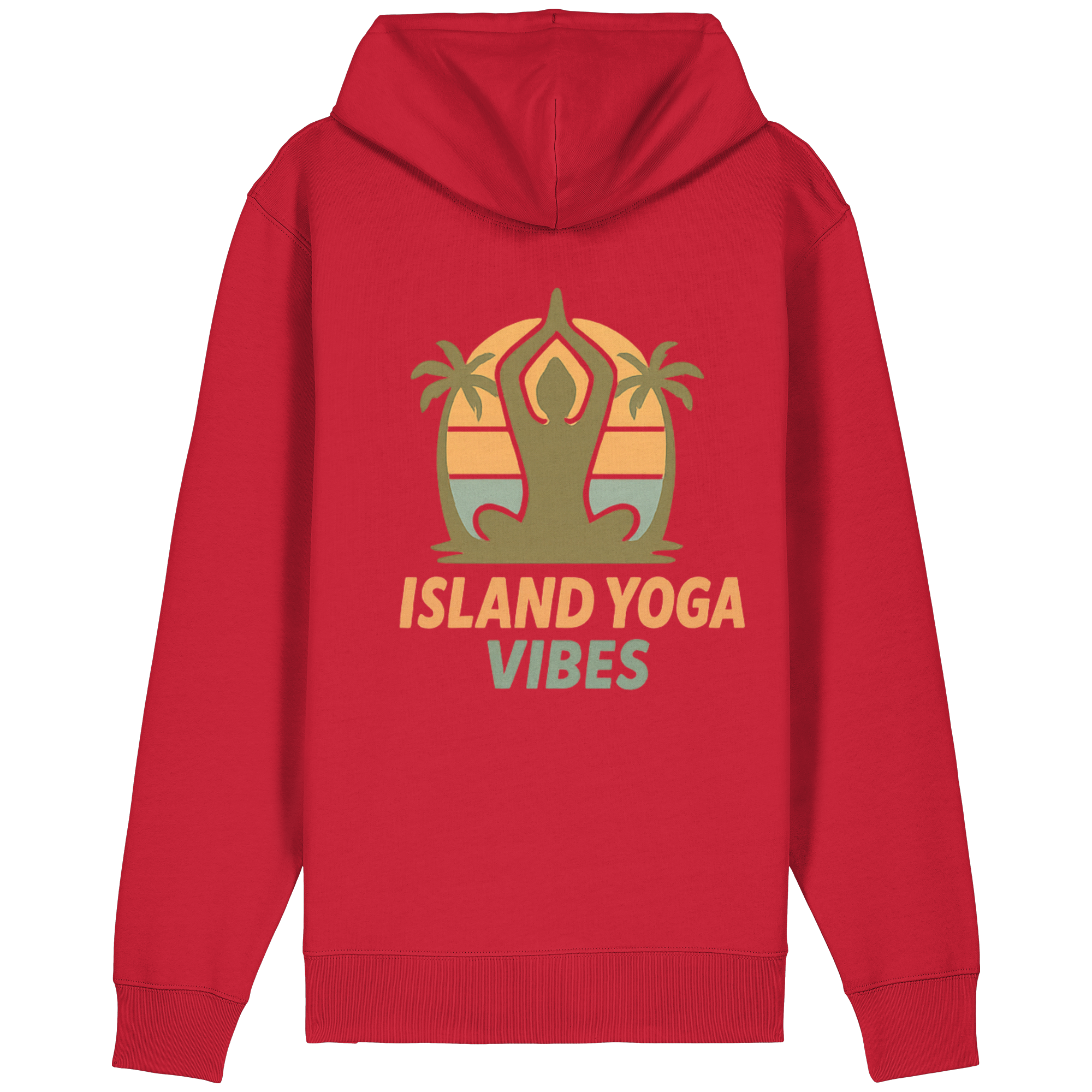 Island Yoga Vibes – Sunset Yoga Design | Tropical Meditation - Organic Relaxed Zipper