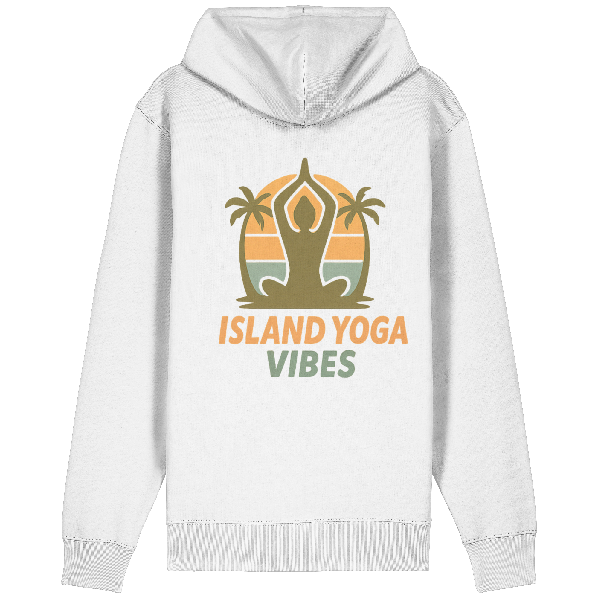 Island Yoga Vibes – Sunset Yoga Design | Tropical Meditation - Organic Relaxed Zipper