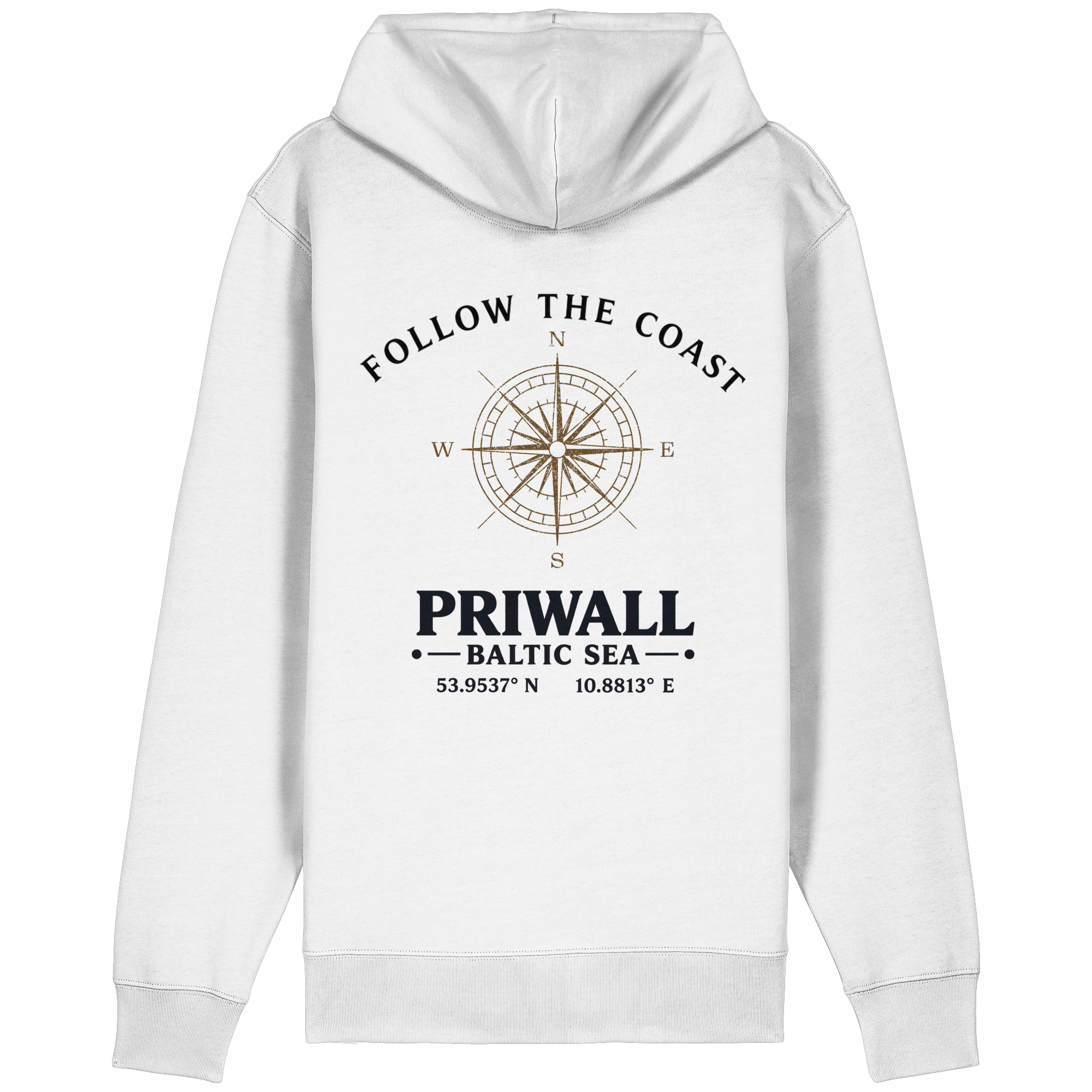 Follow the Coast – Priwall Kompass - Organic Relaxed Zipper