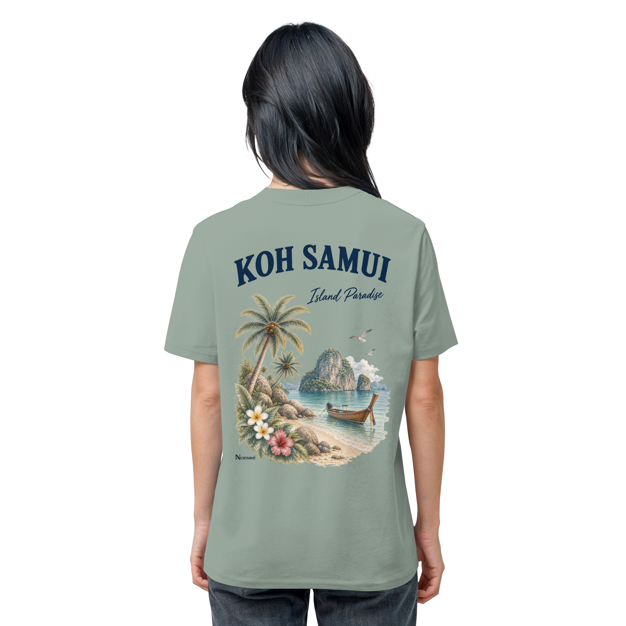 Koh Samui - Island Paradise - Rückenprint  - Organic Shirt