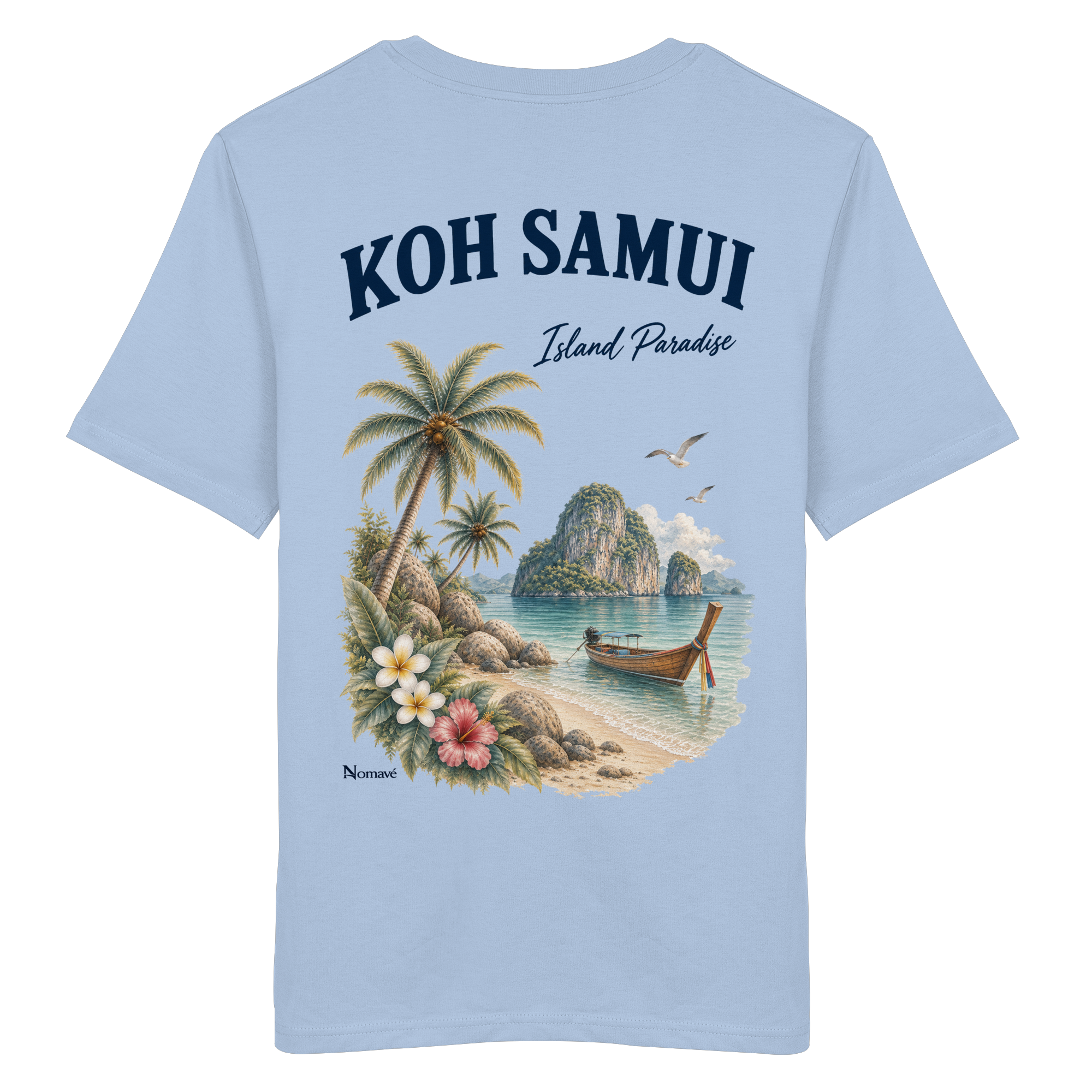 Koh Samui - Island Paradise - Rückenprint  - Organic Shirt