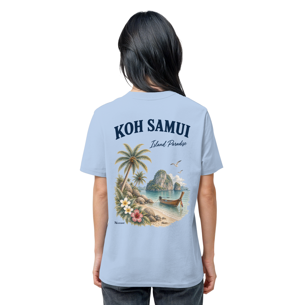 Koh Samui - Island Paradise - Rückenprint  - Organic Shirt