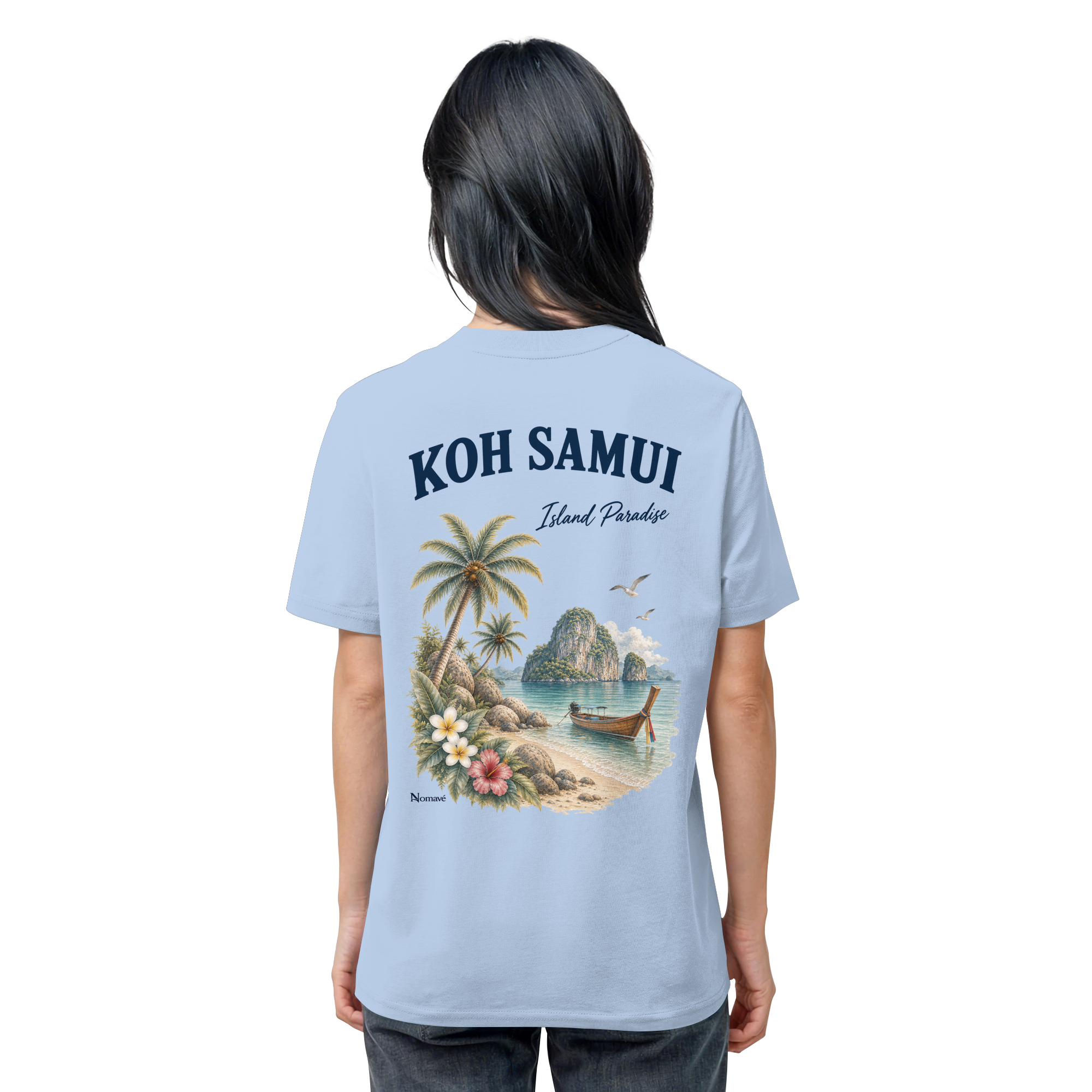 Koh Samui - Island Paradise - Rückenprint  - Organic Shirt