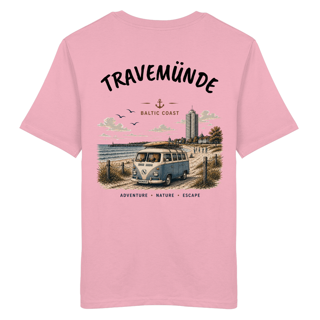Travemünde Bulli Rückenprint – Bio T-Shirt Ostsee
