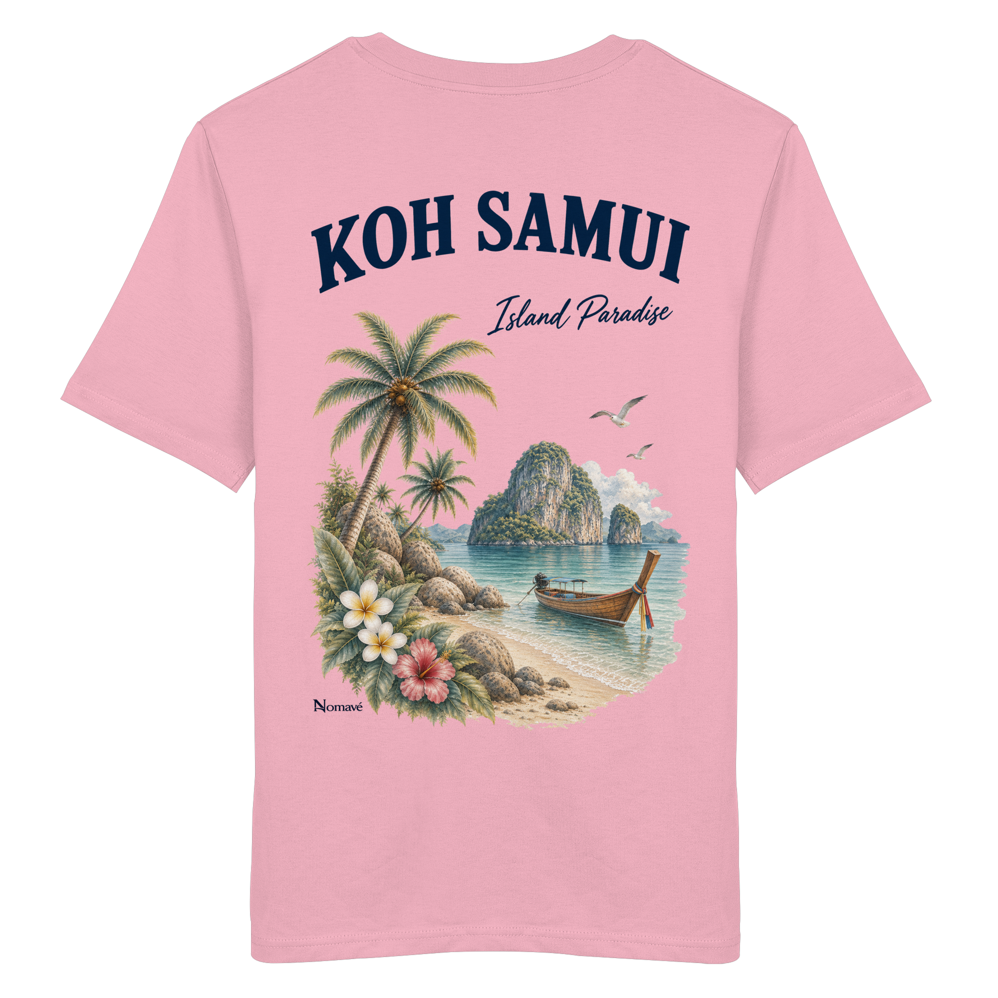 Koh Samui - Island Paradise - Rückenprint  - Organic Shirt