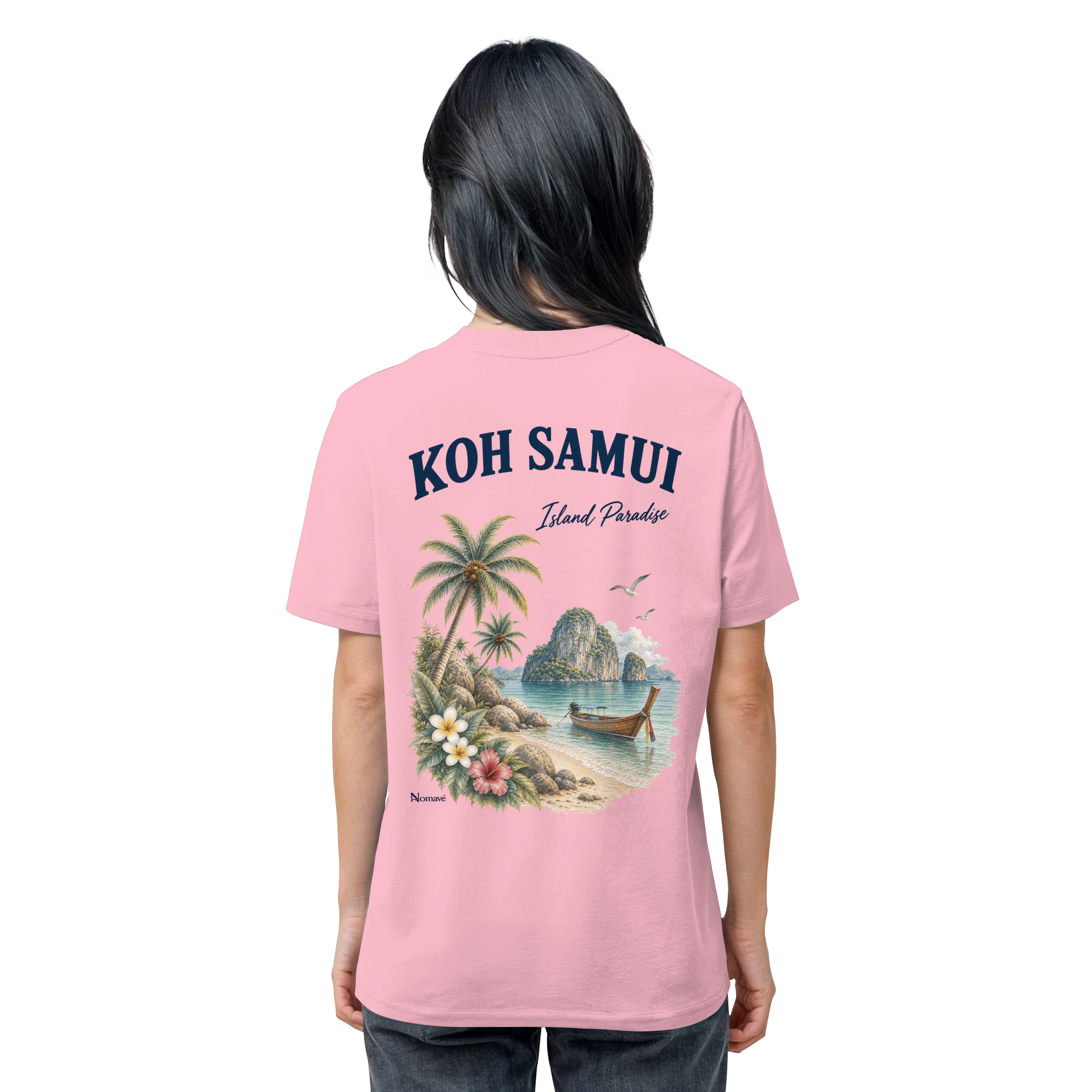 Koh Samui - Island Paradise - Rückenprint  - Organic Shirt