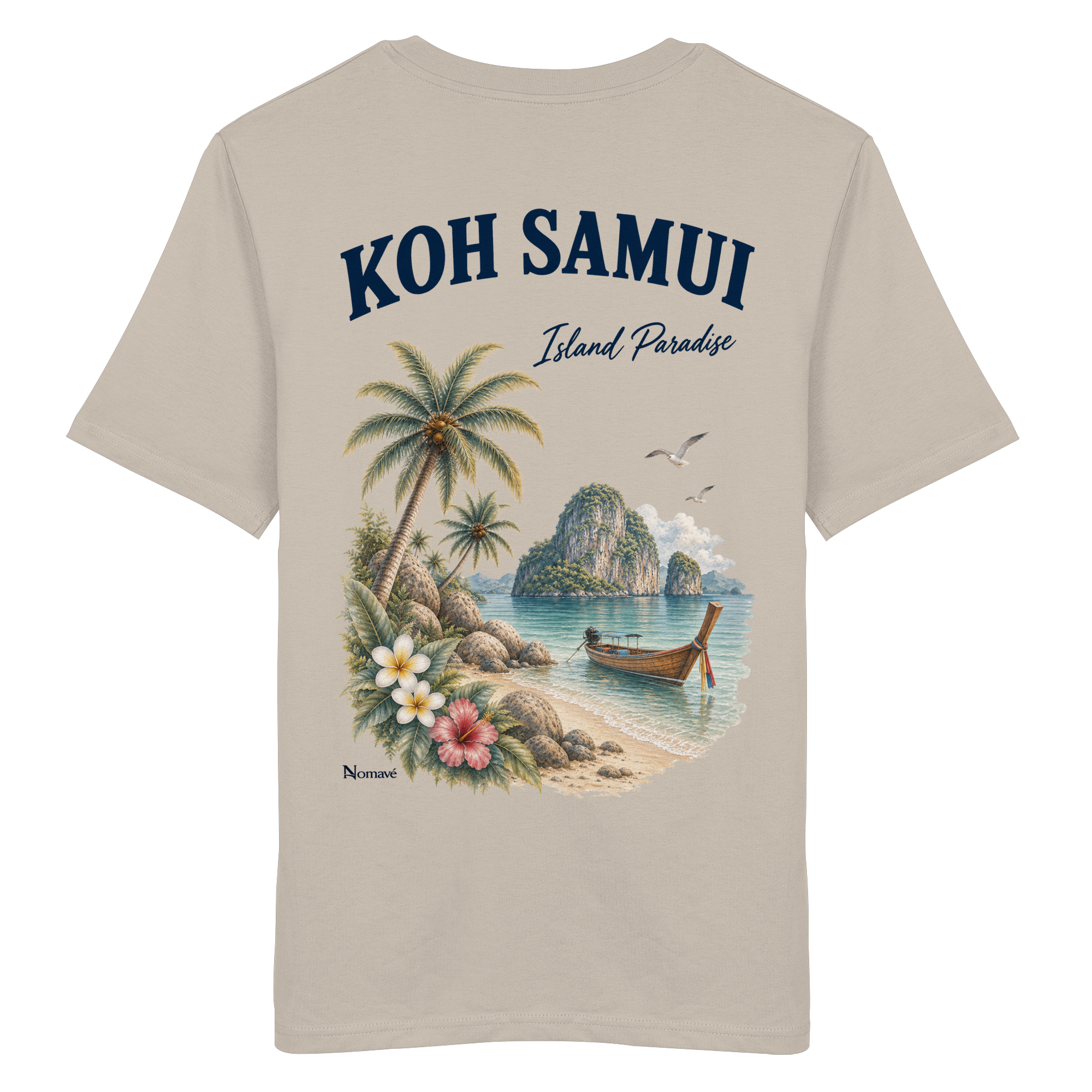 Koh Samui - Island Paradise - Rückenprint  - Organic Shirt