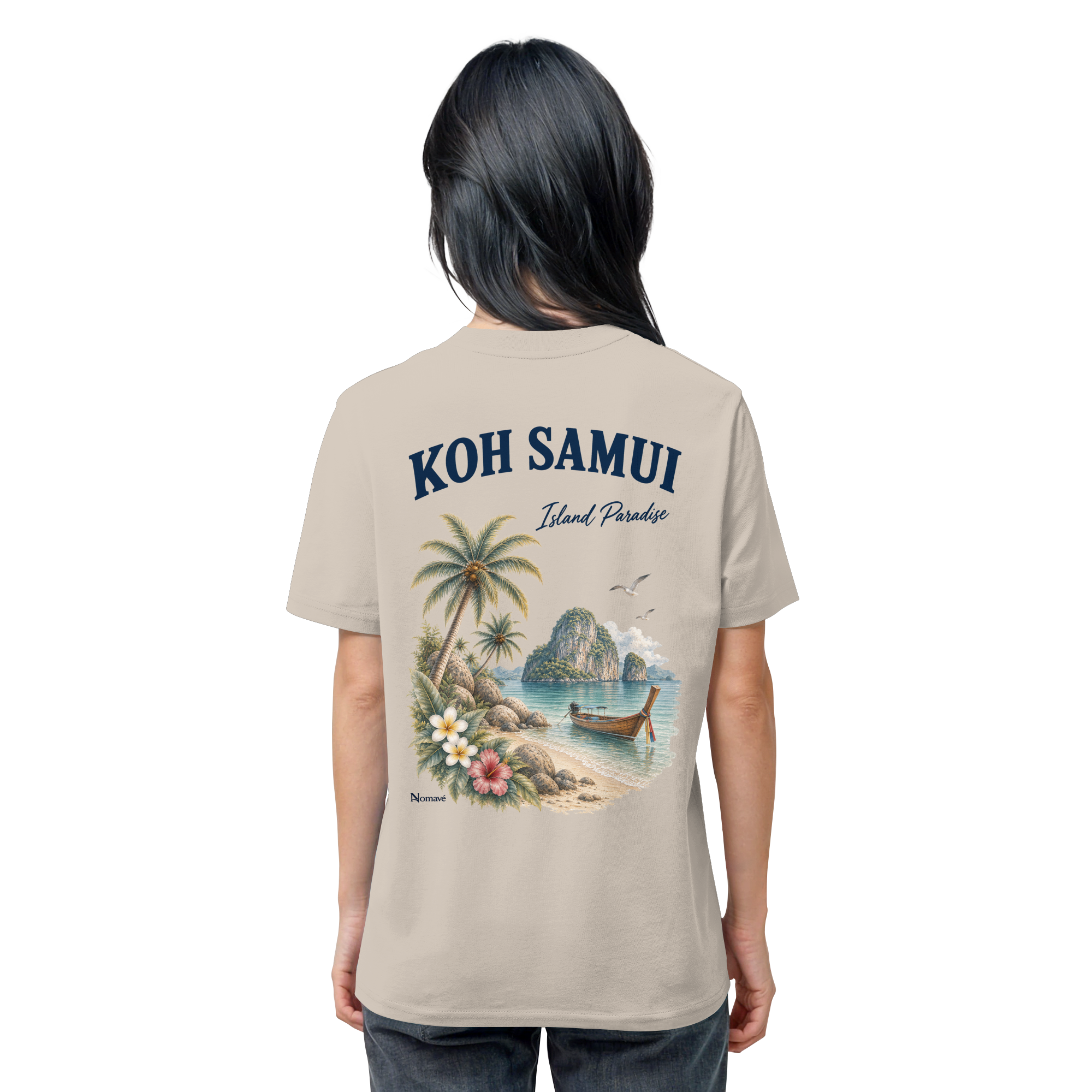 Koh Samui - Island Paradise - Rückenprint  - Organic Shirt