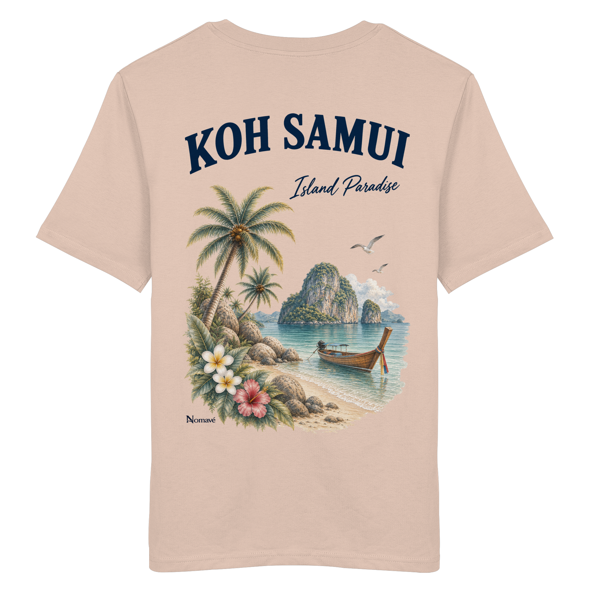 Koh Samui - Island Paradise - Rückenprint  - Organic Shirt