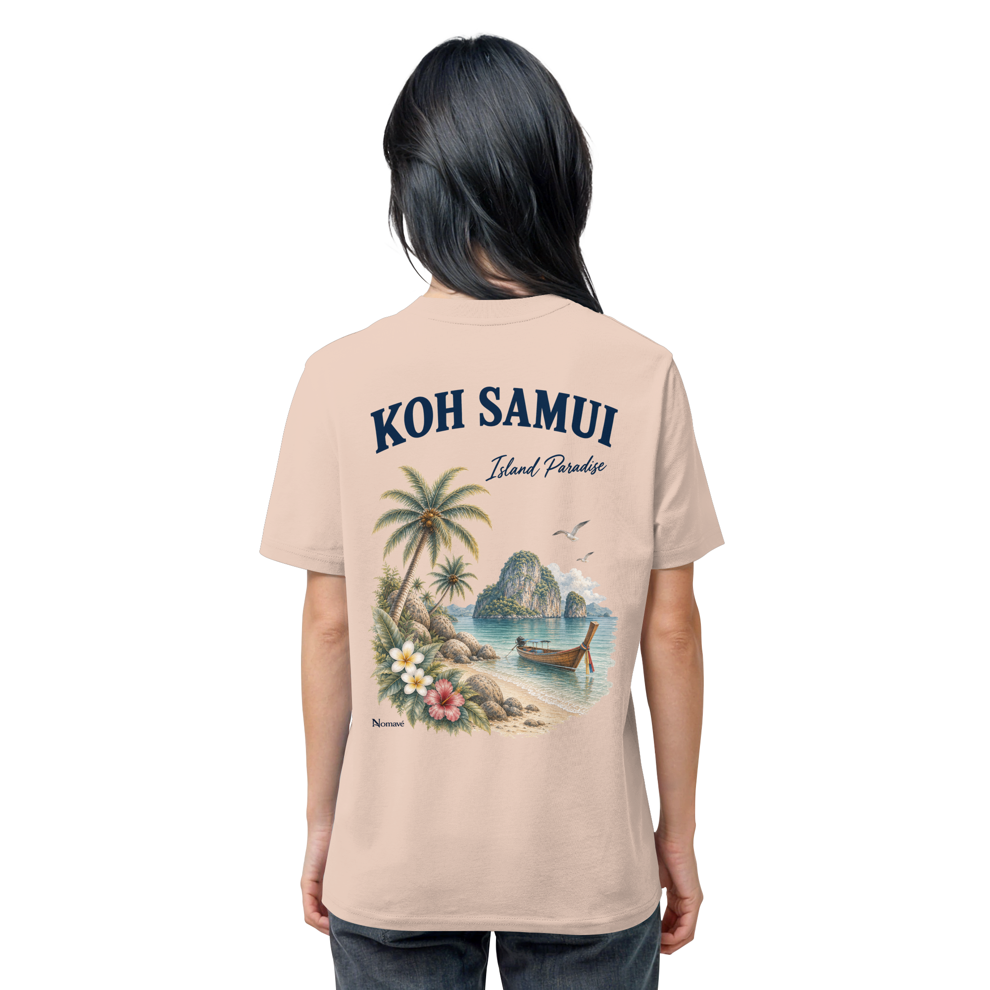 Koh Samui - Island Paradise - Rückenprint  - Organic Shirt