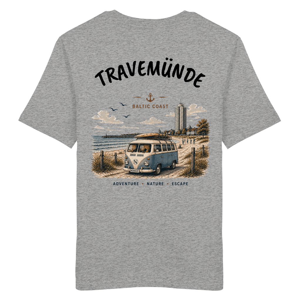 Travemünde Bulli Rückenprint – Bio T-Shirt Ostsee