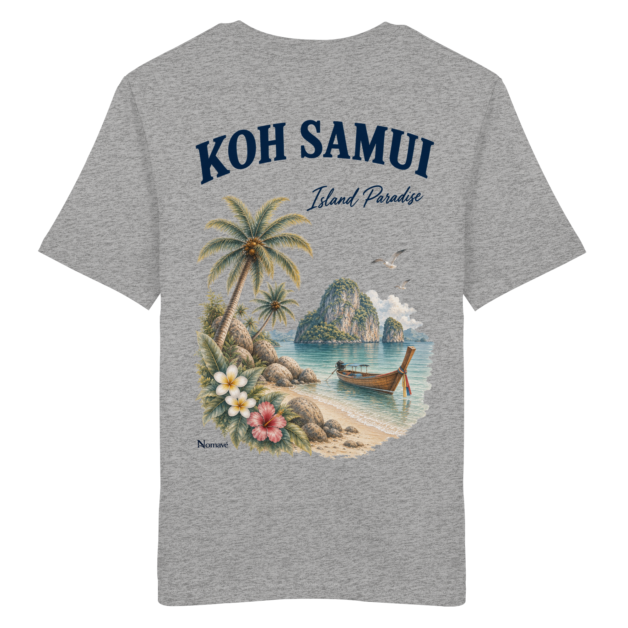 Koh Samui - Island Paradise - Rückenprint  - Organic Shirt
