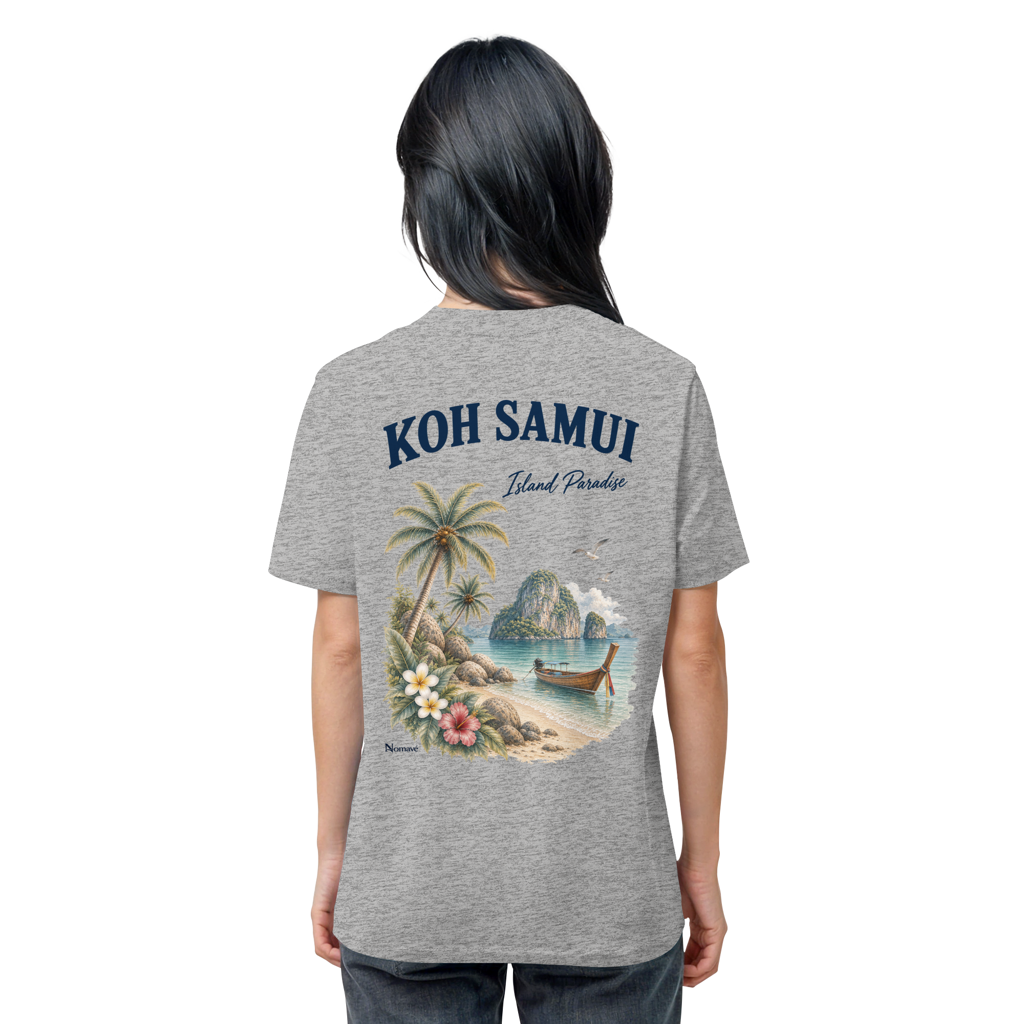 Koh Samui - Island Paradise - Rückenprint  - Organic Shirt