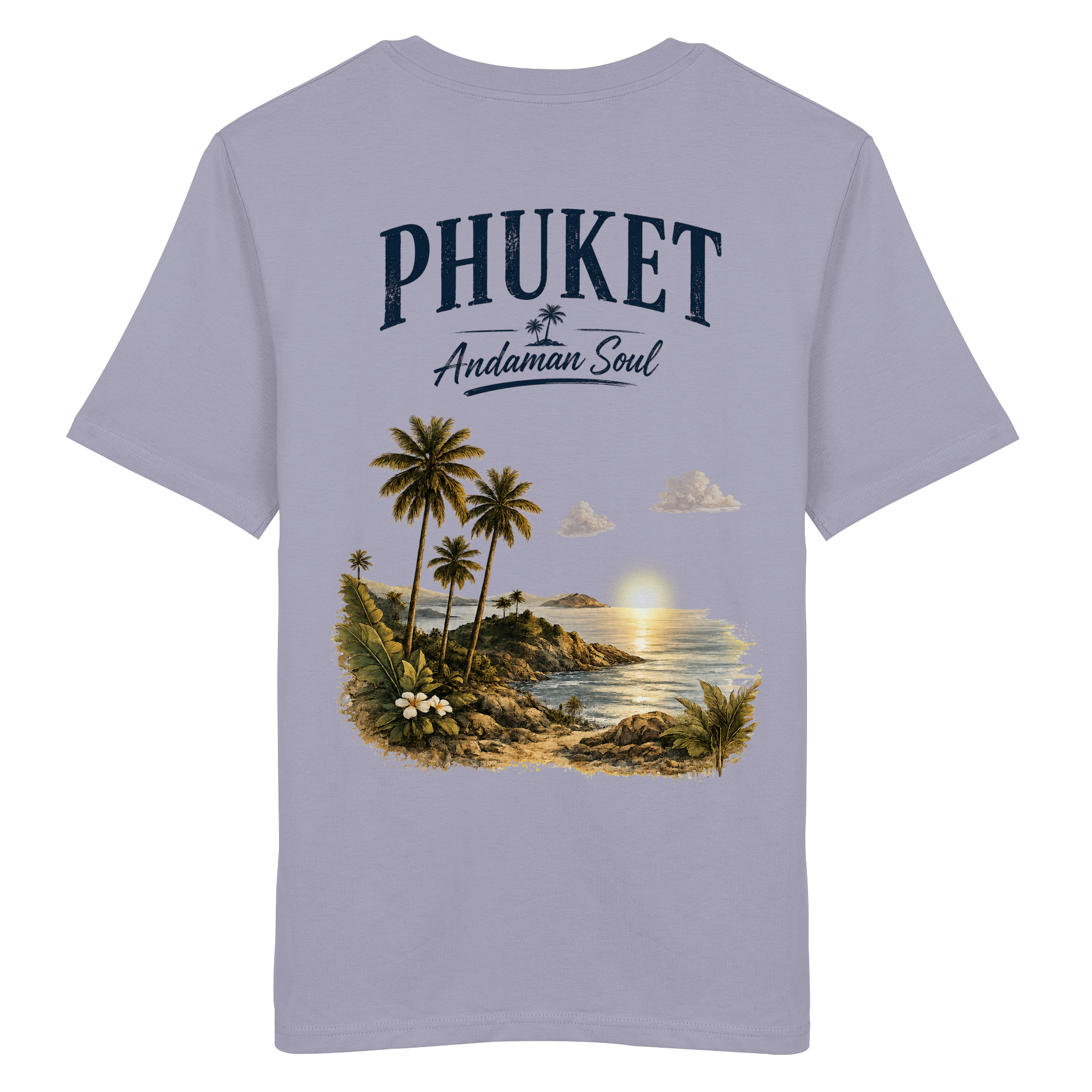 Phuket Thailand – Andaman Soul – Vintage Rückenprint  - Bio T - Shirt