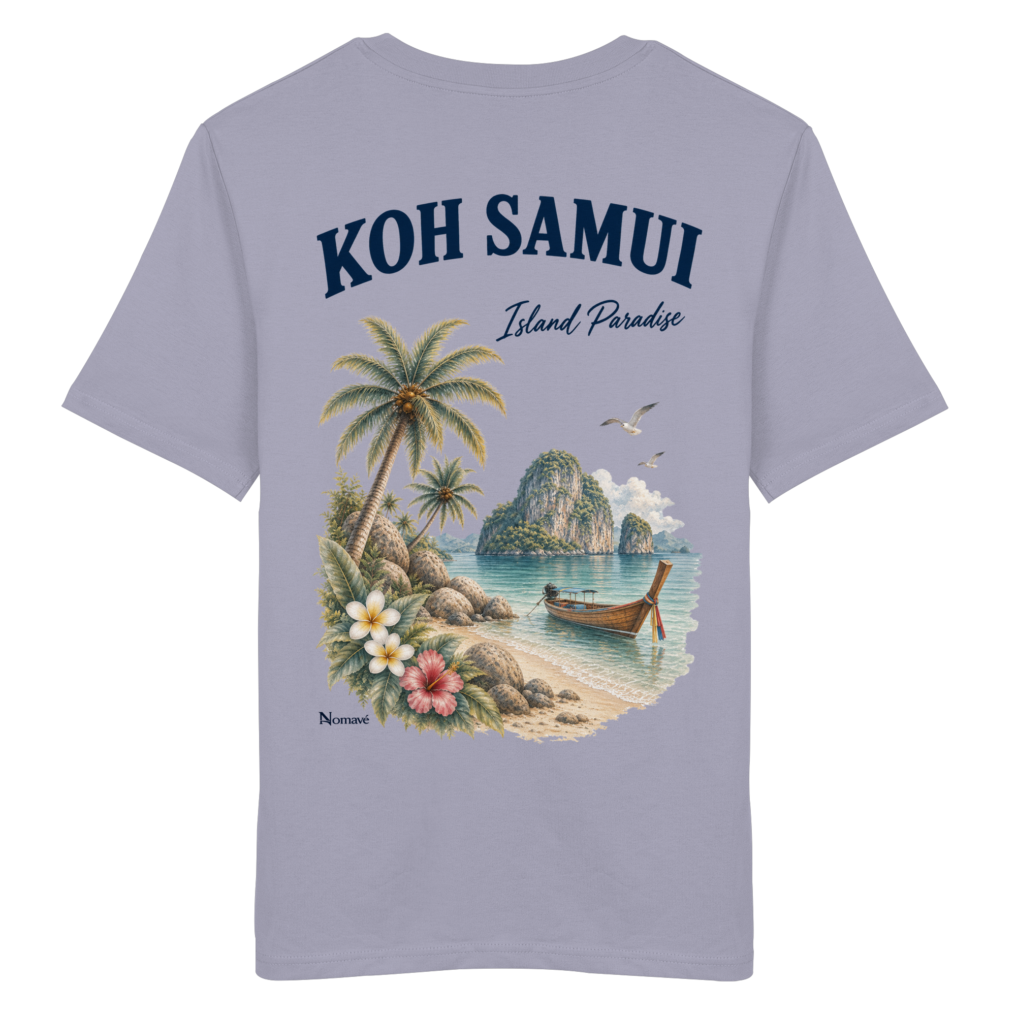 Koh Samui - Island Paradise - Rückenprint  - Organic Shirt