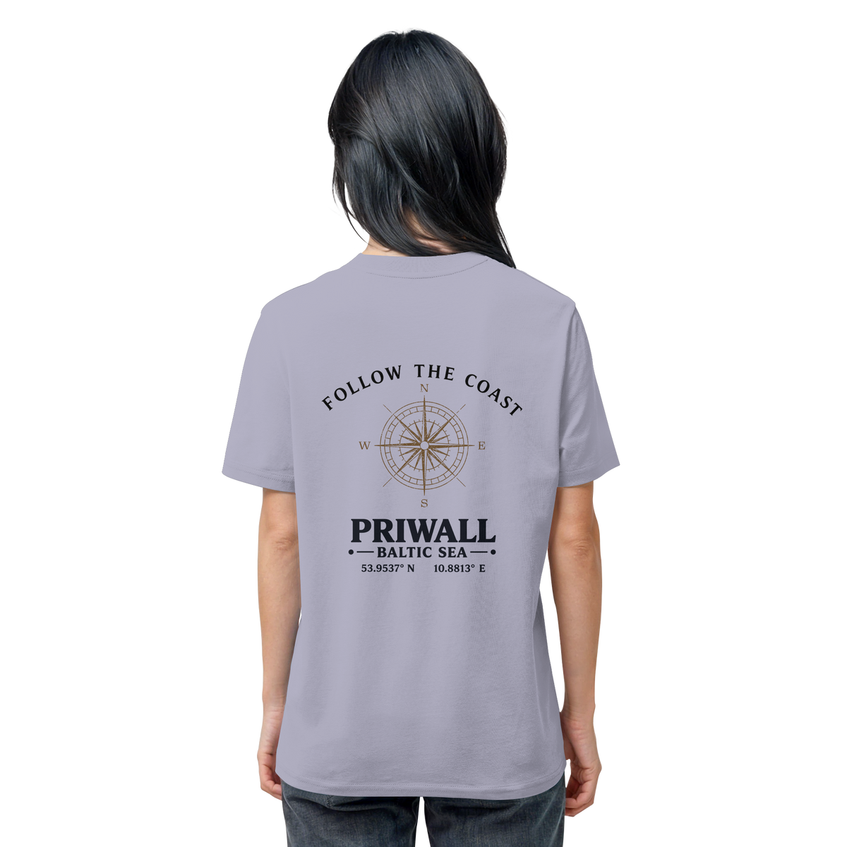 Priwall – Follow the Coast – Light Edition – Bio T-Shirt – Backprint