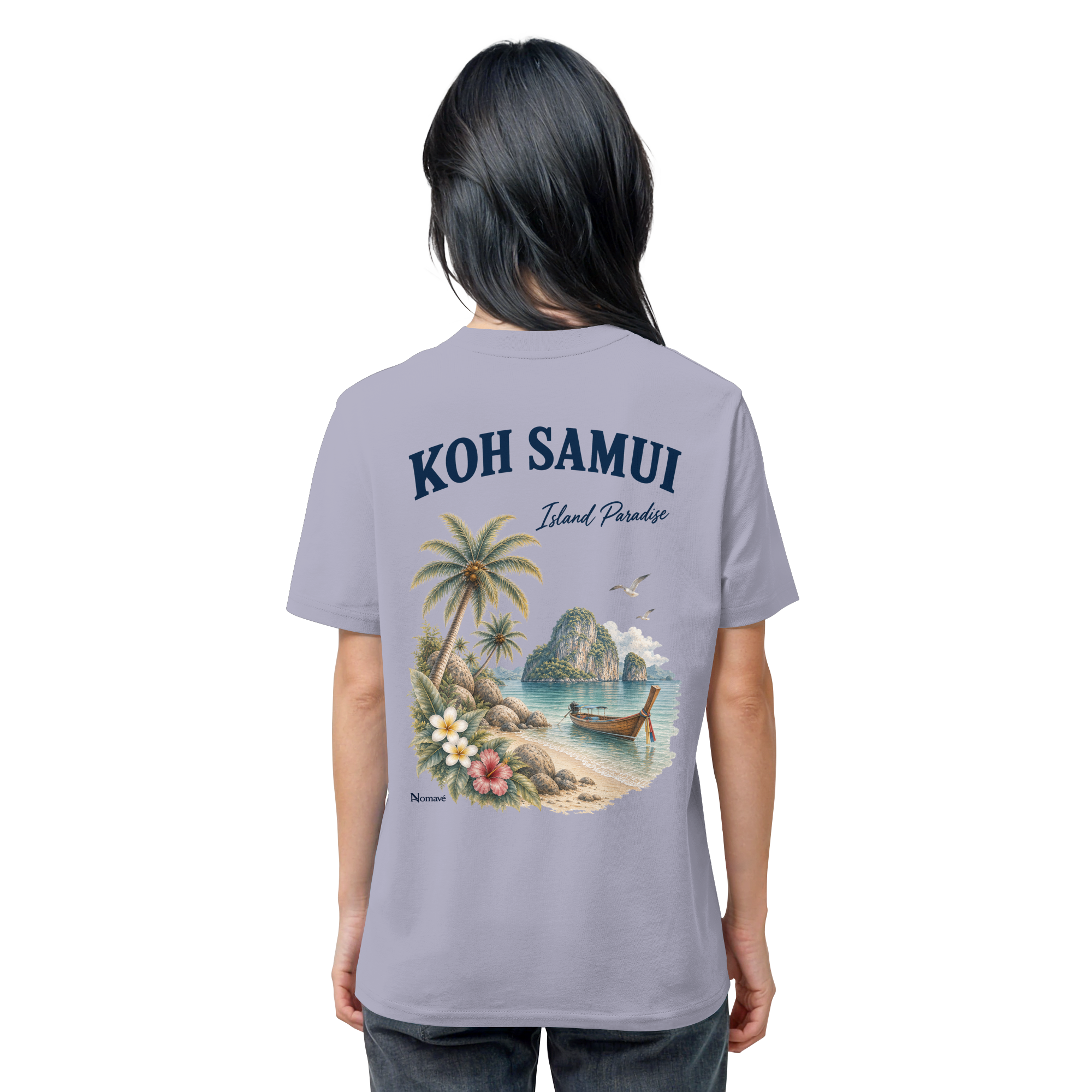 Koh Samui - Island Paradise - Rückenprint  - Organic Shirt